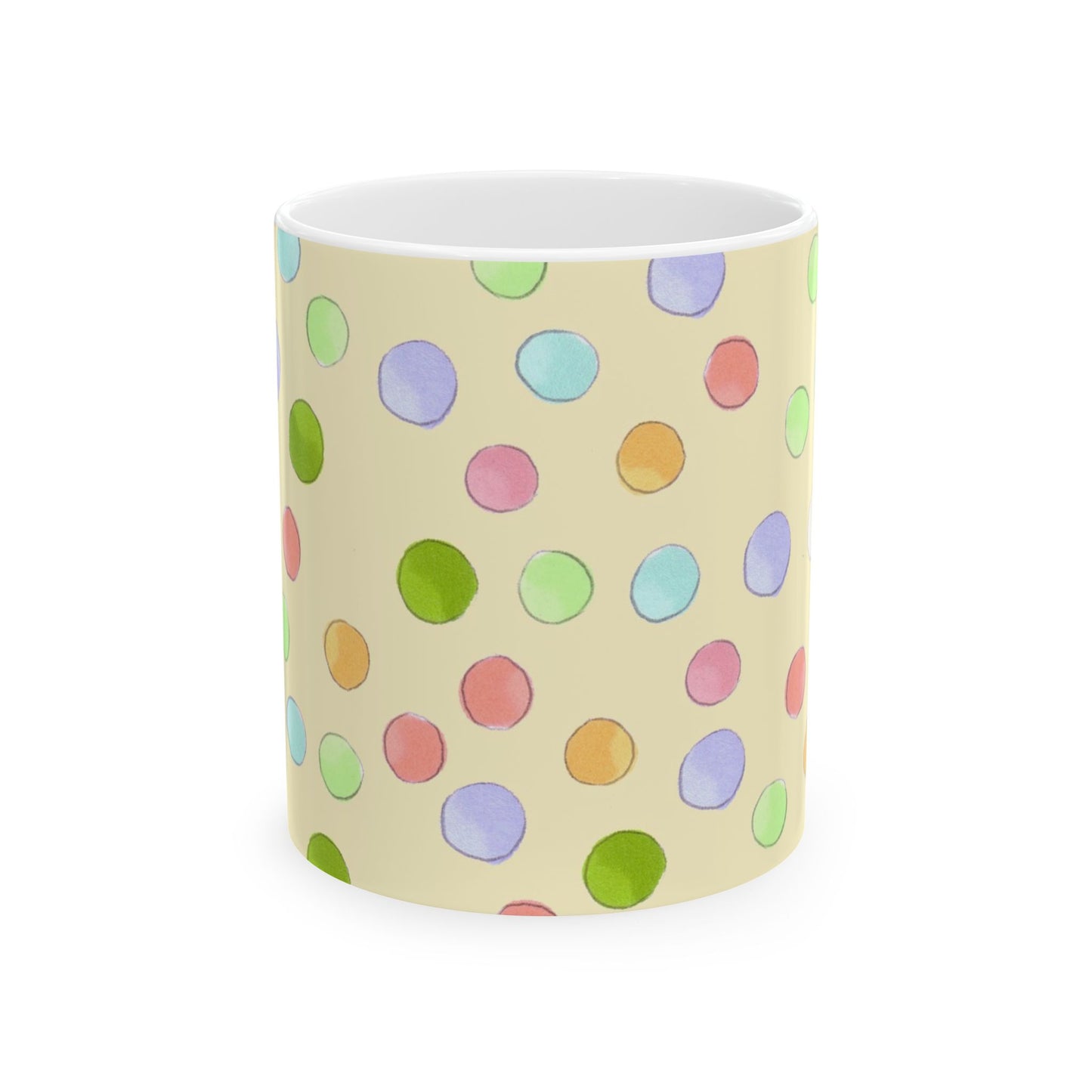 Happy Dots Yellow Cup