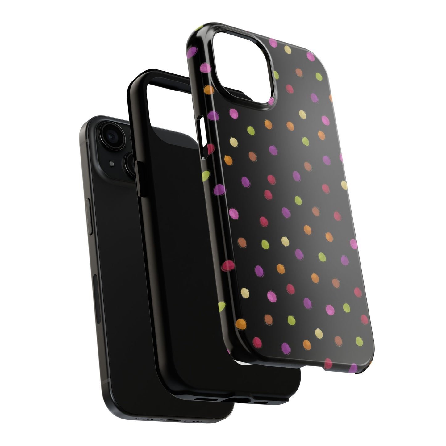 Tea Dot Black Phone Case