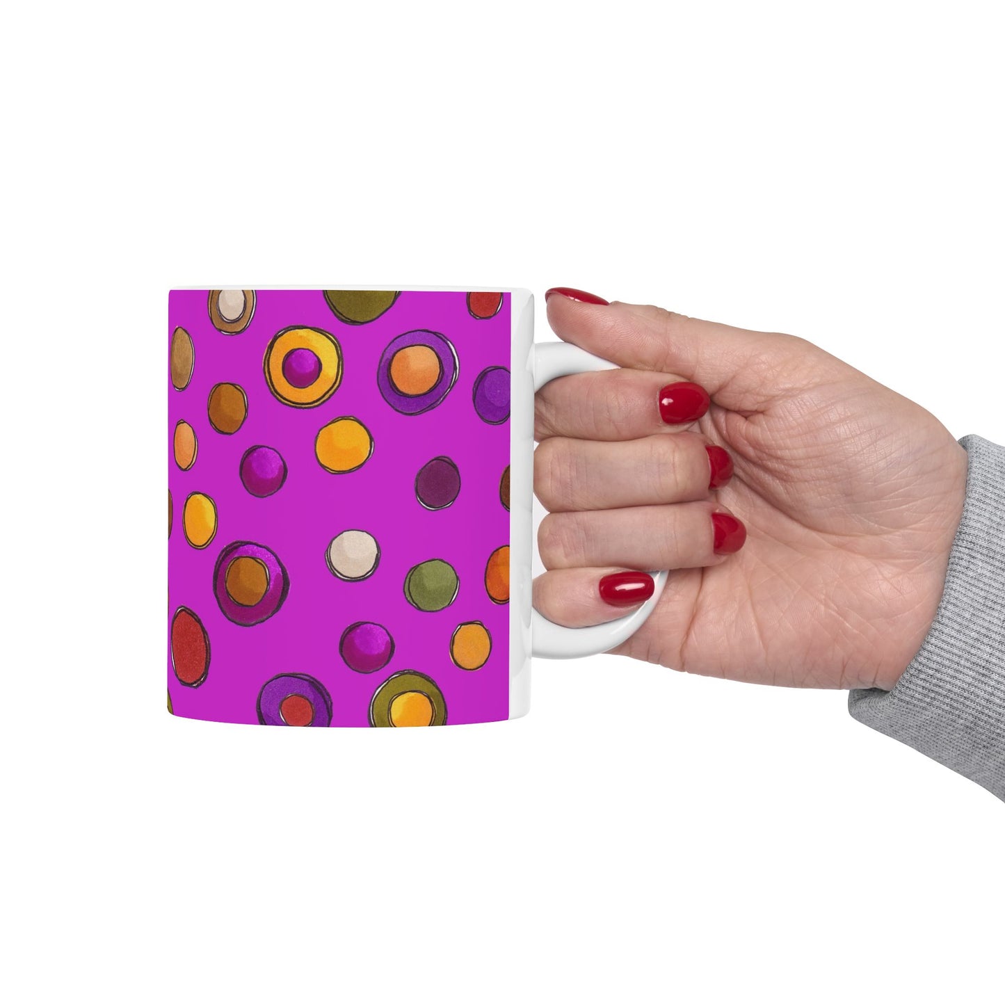 Double Dots Fuchsia Cup