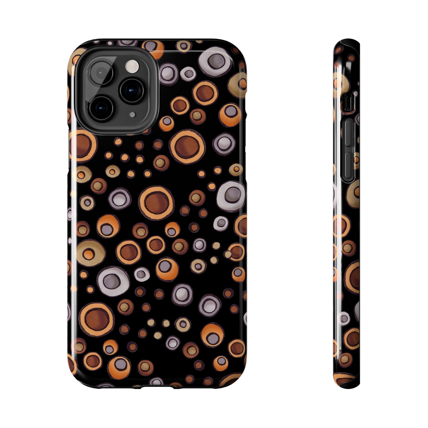 Doggy Dots Black Phone Case