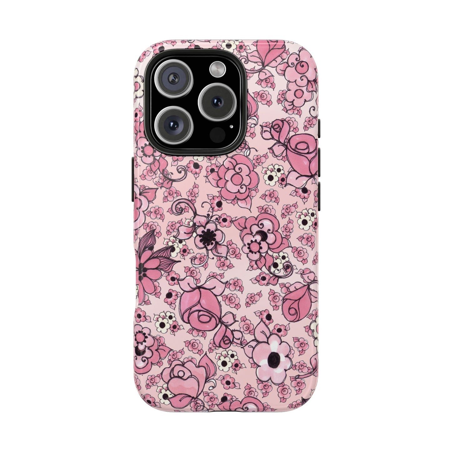 Profuse Posies Pink Phone Case