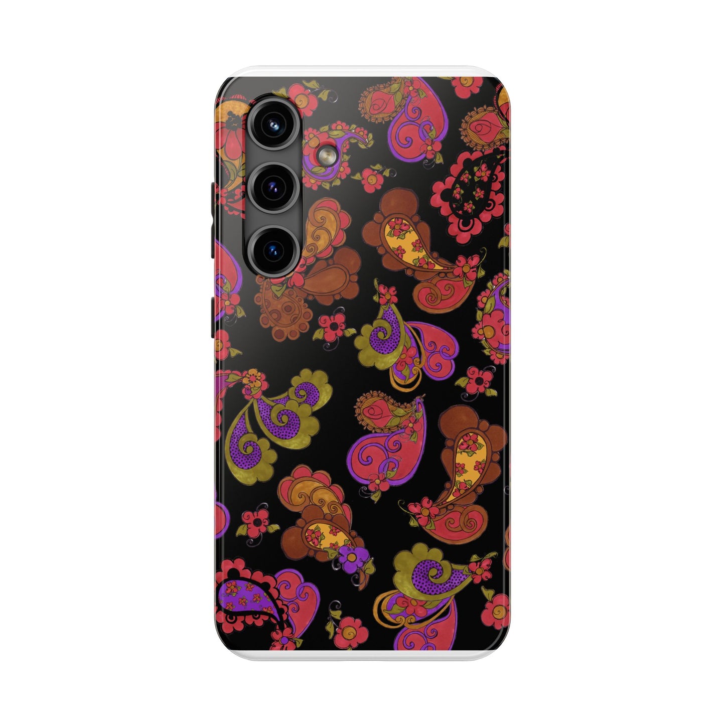 Posie Paisley Black Phone Case