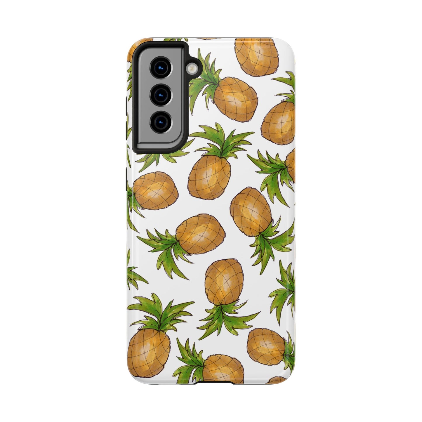 Pineapple Toss White Phone Case