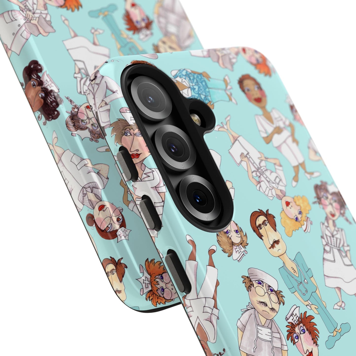 Happy Staff Aqua Phone Case