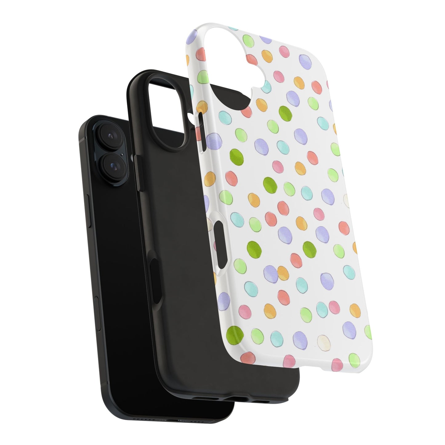 Happy Dots White Phone Case