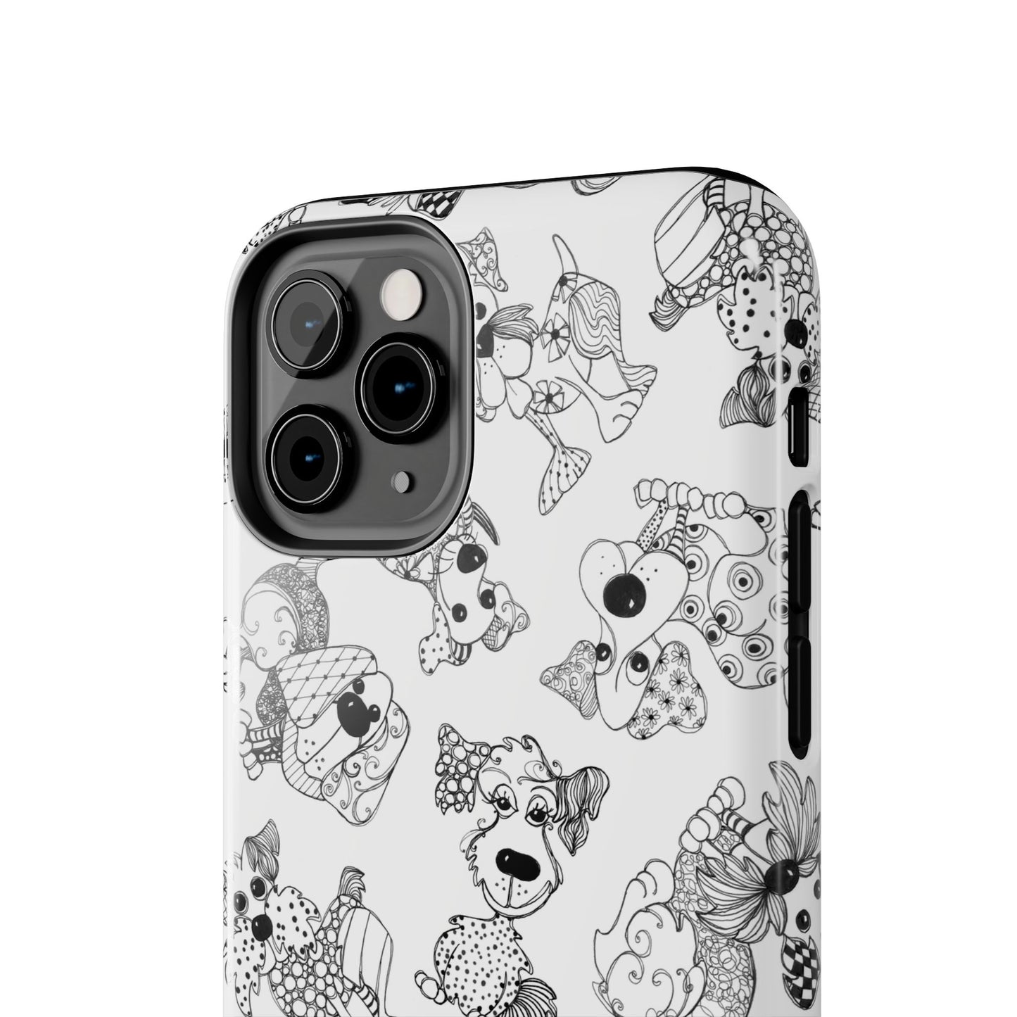 Doodle Dogs White Phone Case