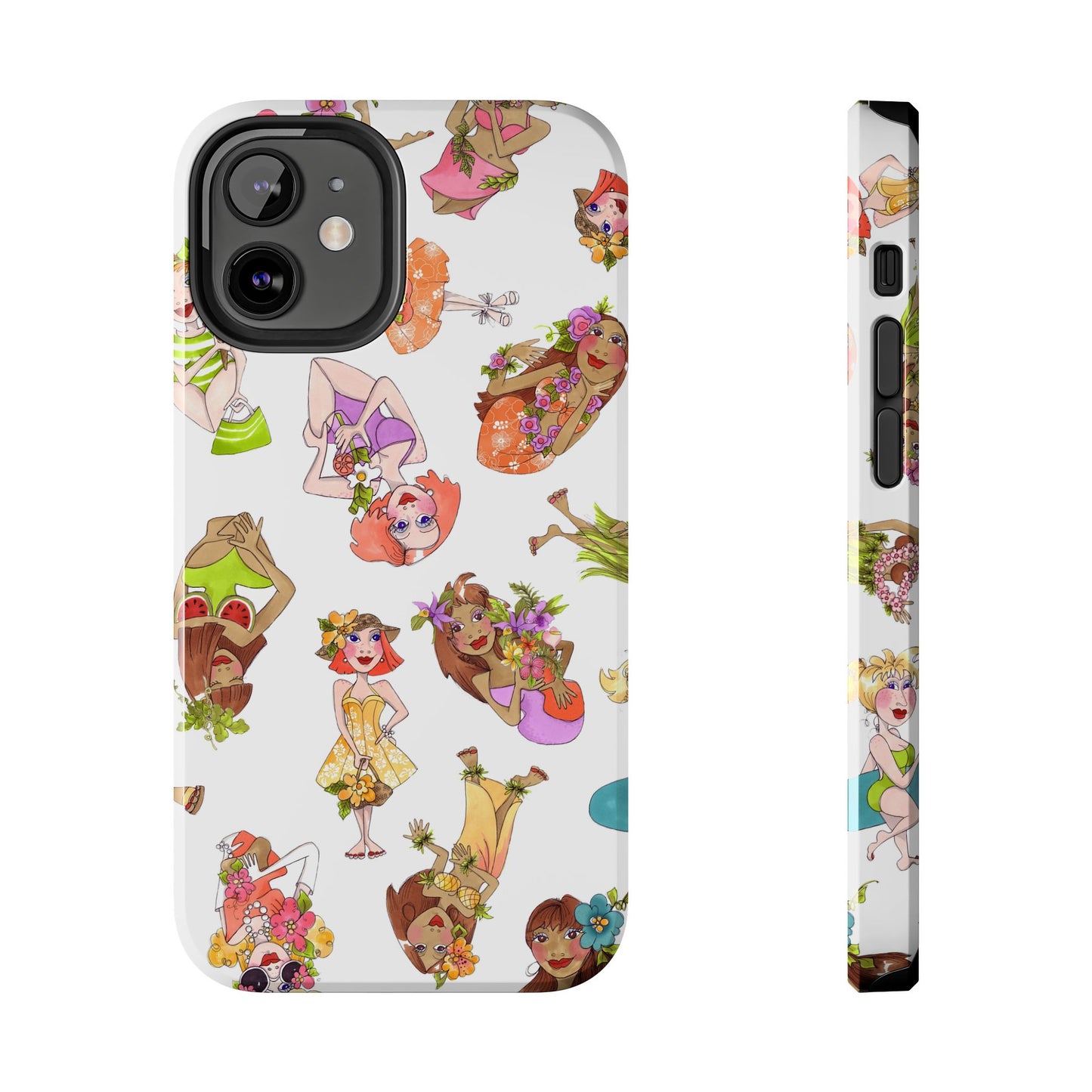 Island Toss White Phone Case