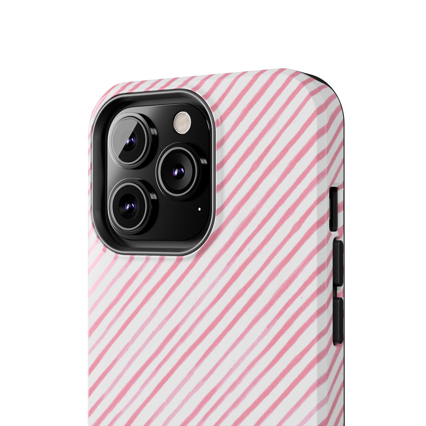 Bias Stripe White / Pink Phone Case