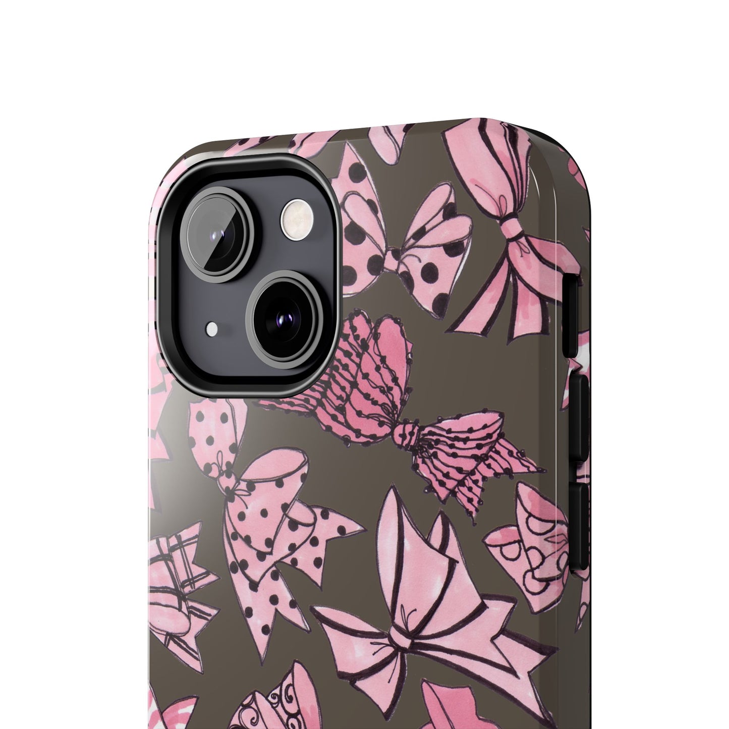 Blushing Bows Mocha Phone Case