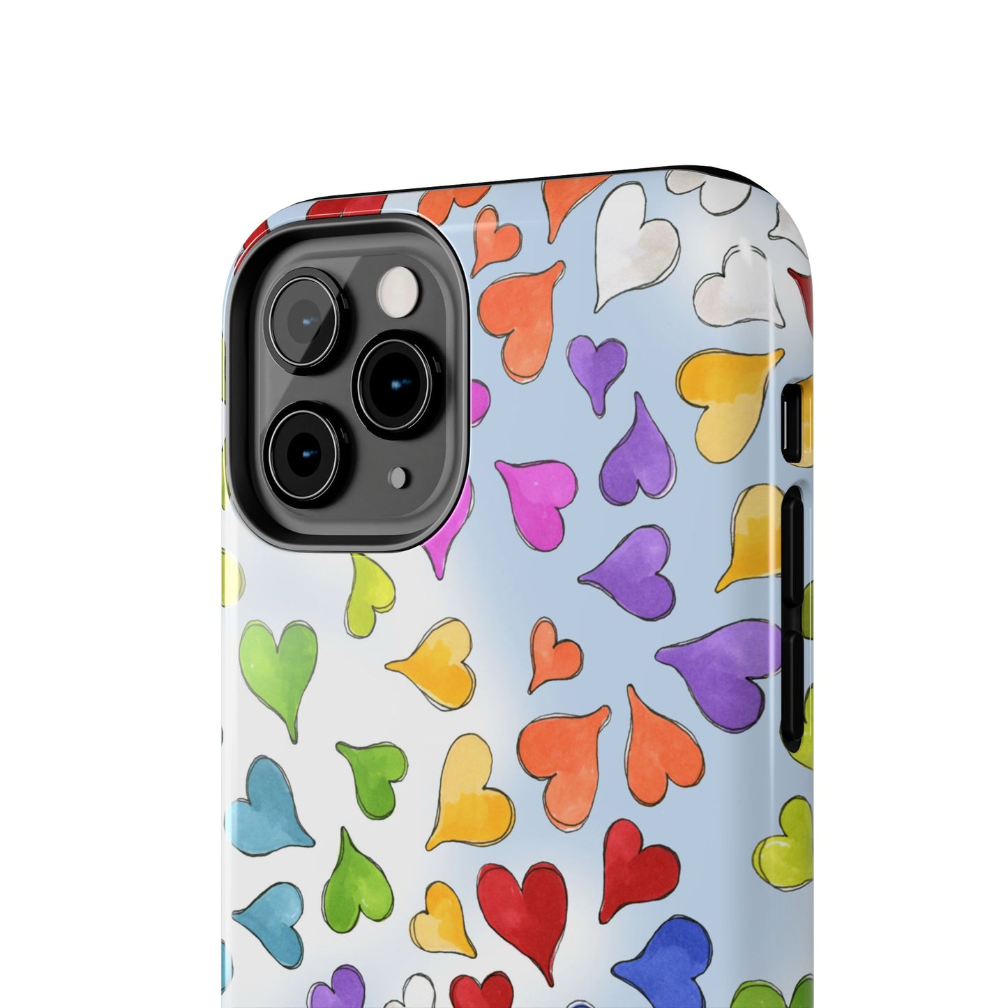Happy Hearts Blue Sky Phone Case