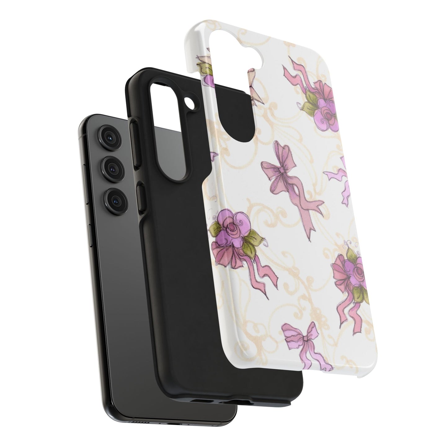 Flower Model Bow Flowers Phone Case