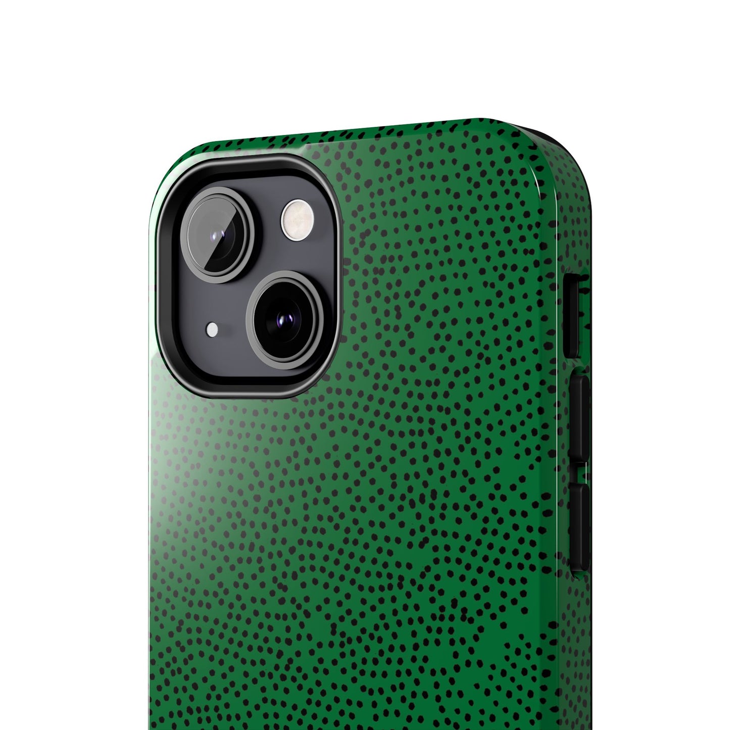 Mini Dot Green / Black Phone Case
