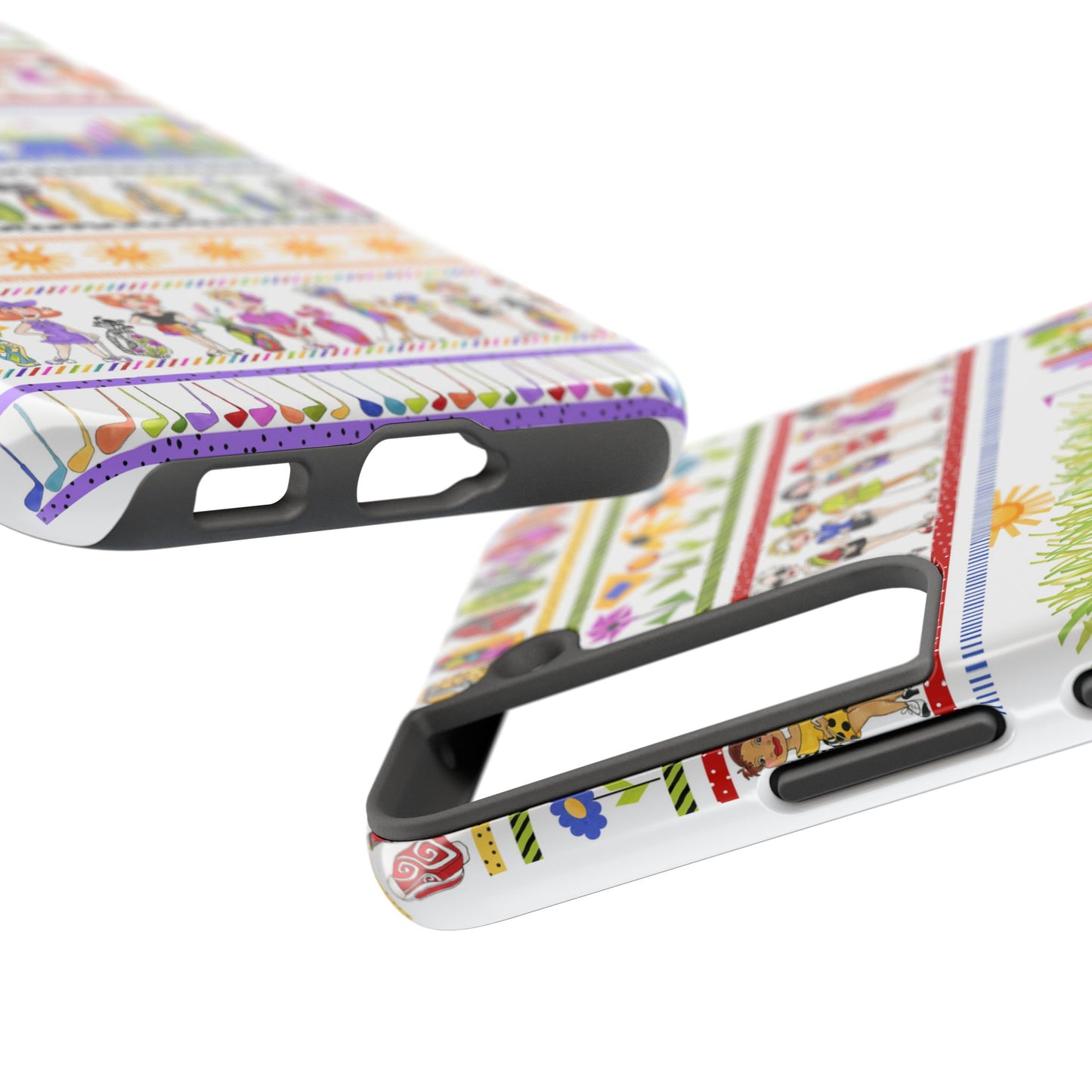 Golf Borders White Phone Case