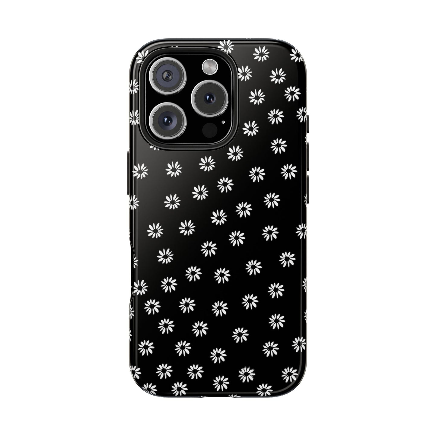 Daisy Dot Black / White Phone Case