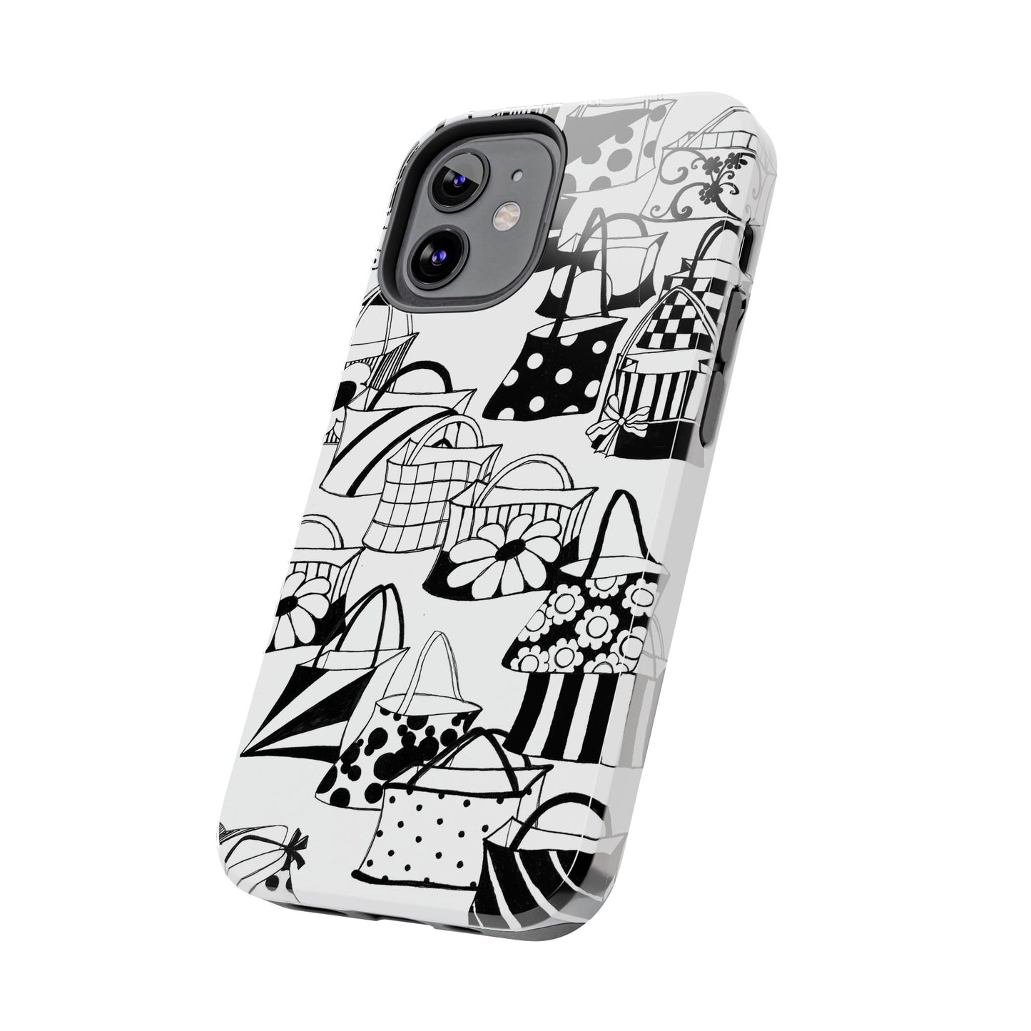 Totes White / Black Phone Case