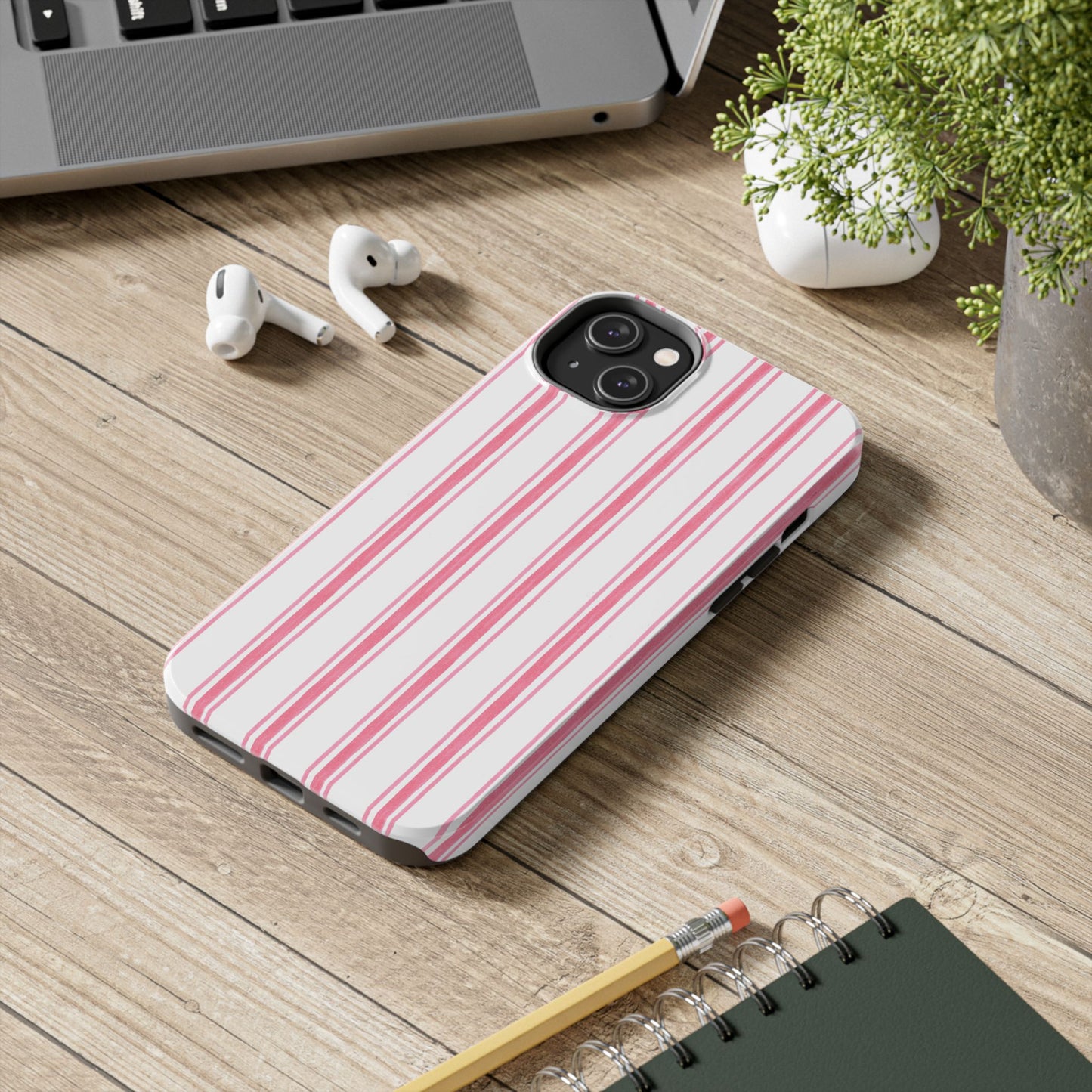 Awning Stripe Pink Phone Case