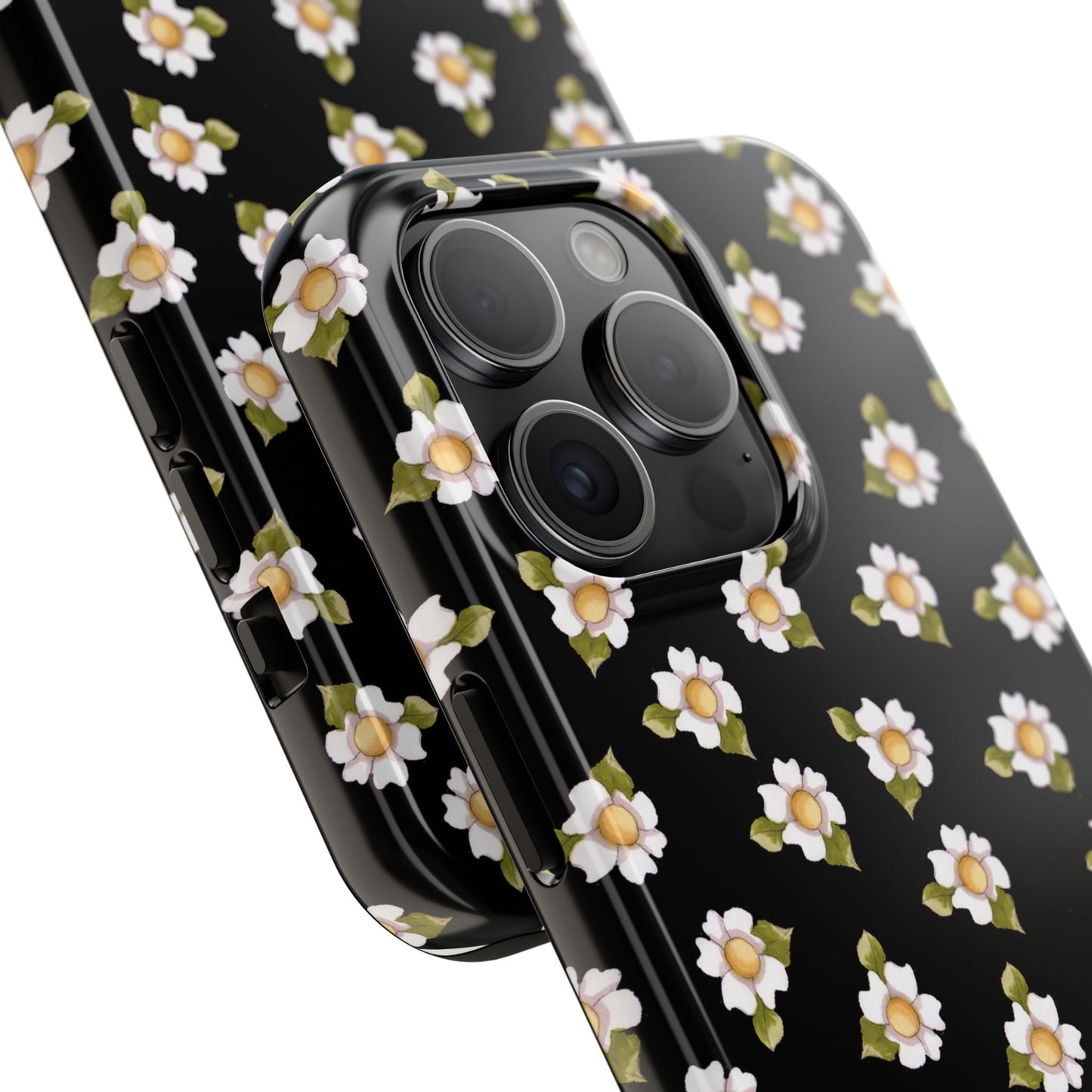 Daisies Black Phone Case