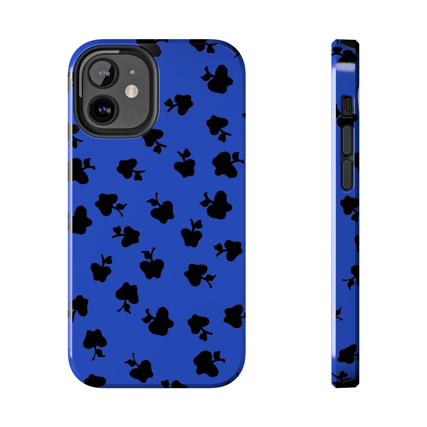 Happy Apples Blue / Black Phone Case