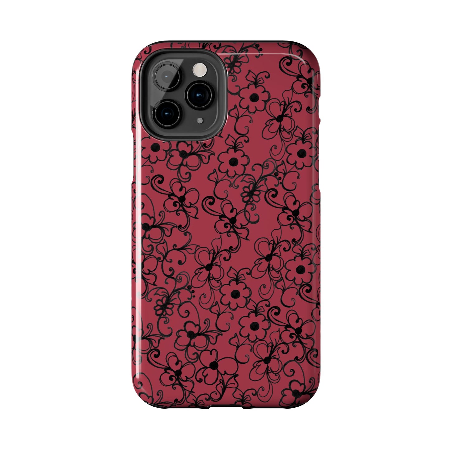 Daisy Jungle Red Phone Case