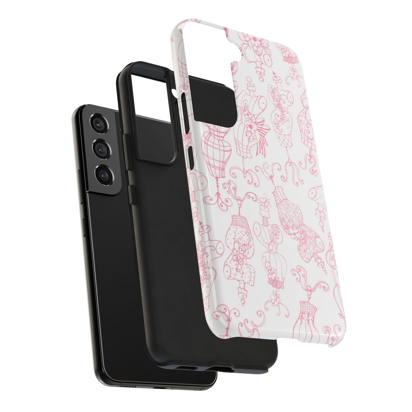 Mannequinique White / Pink Phone Case