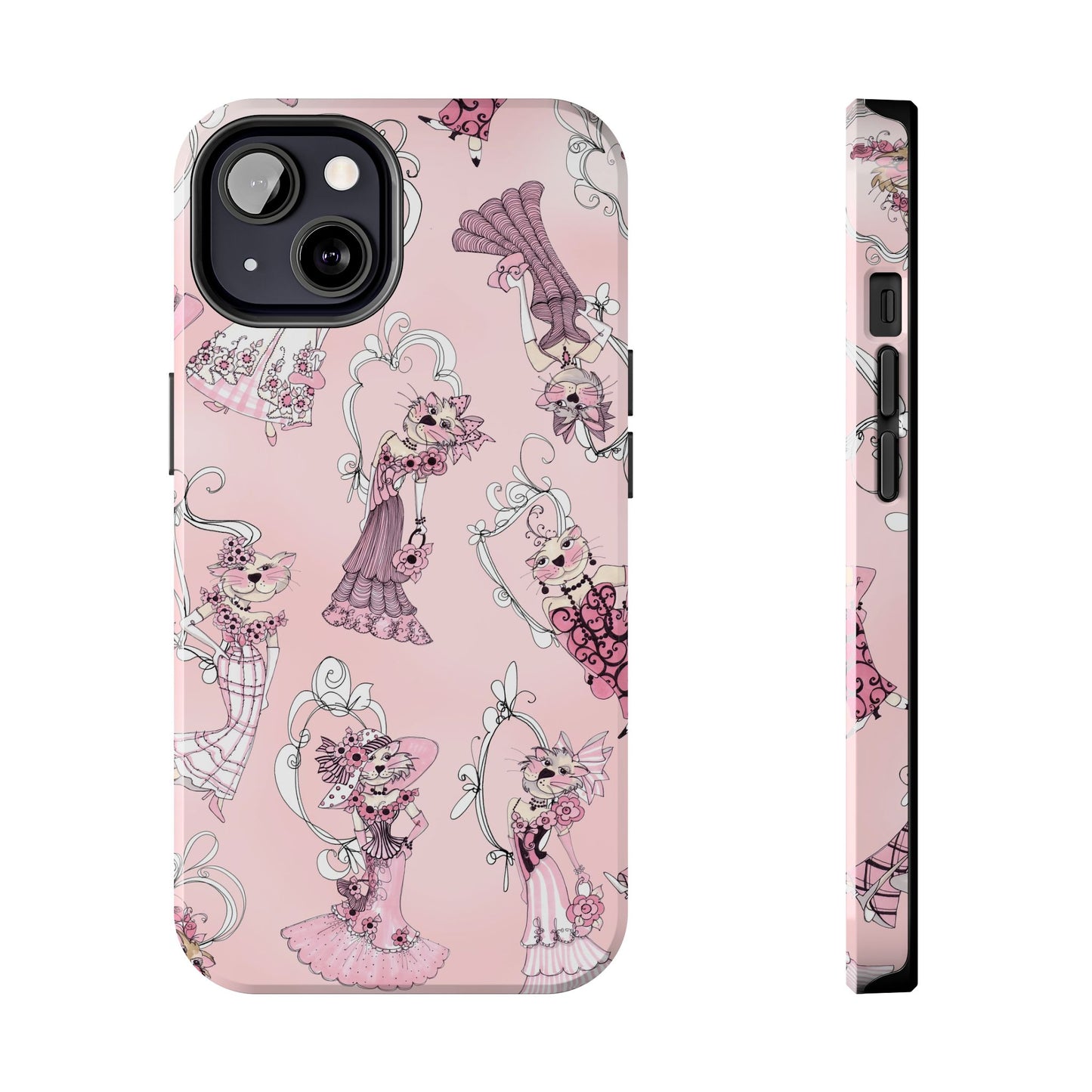 Lady Cats Tossed Phone Case