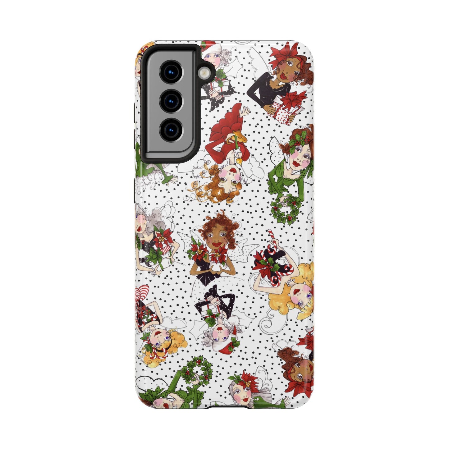 Fairy Toss White / Black Phone Case