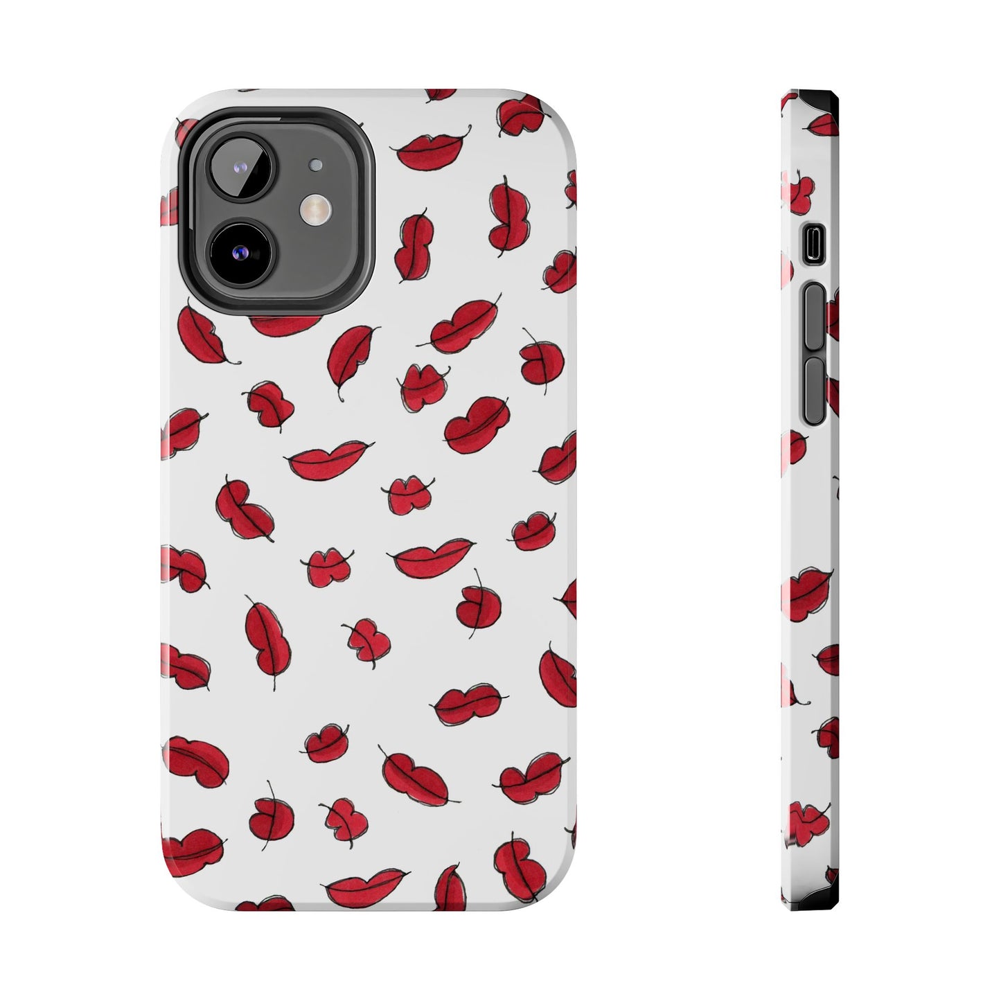 Lotsa Lips White Phone Case