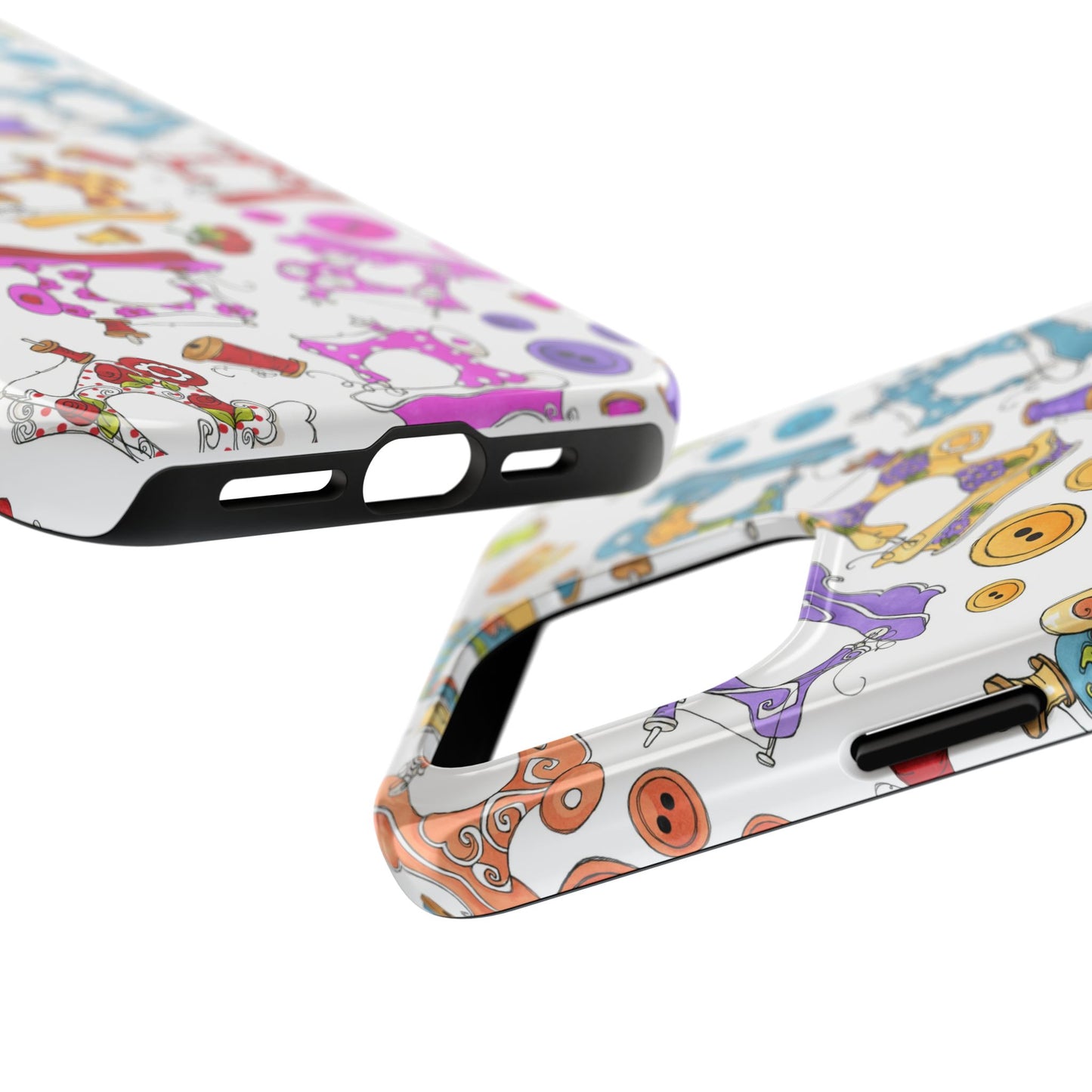 Sew Assorted White Phone Case