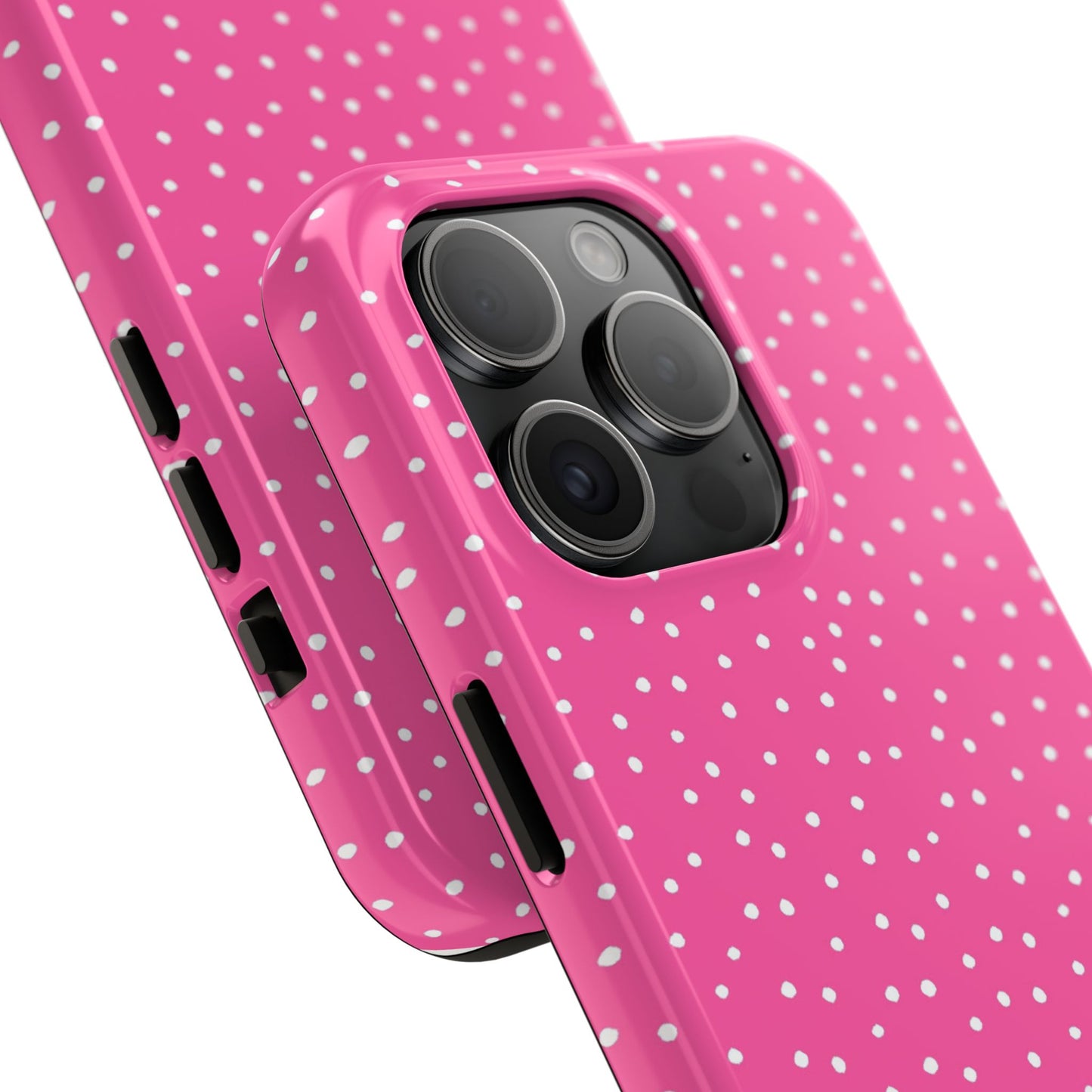 Dinky Dots Bright Pink / White Phone Case