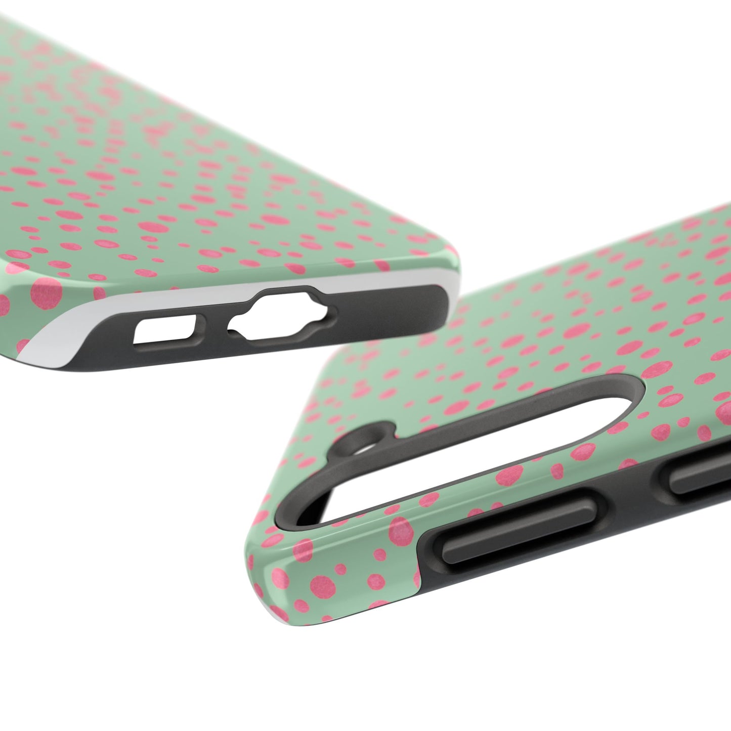 Balloon Dots Sage / Pink Phone Case