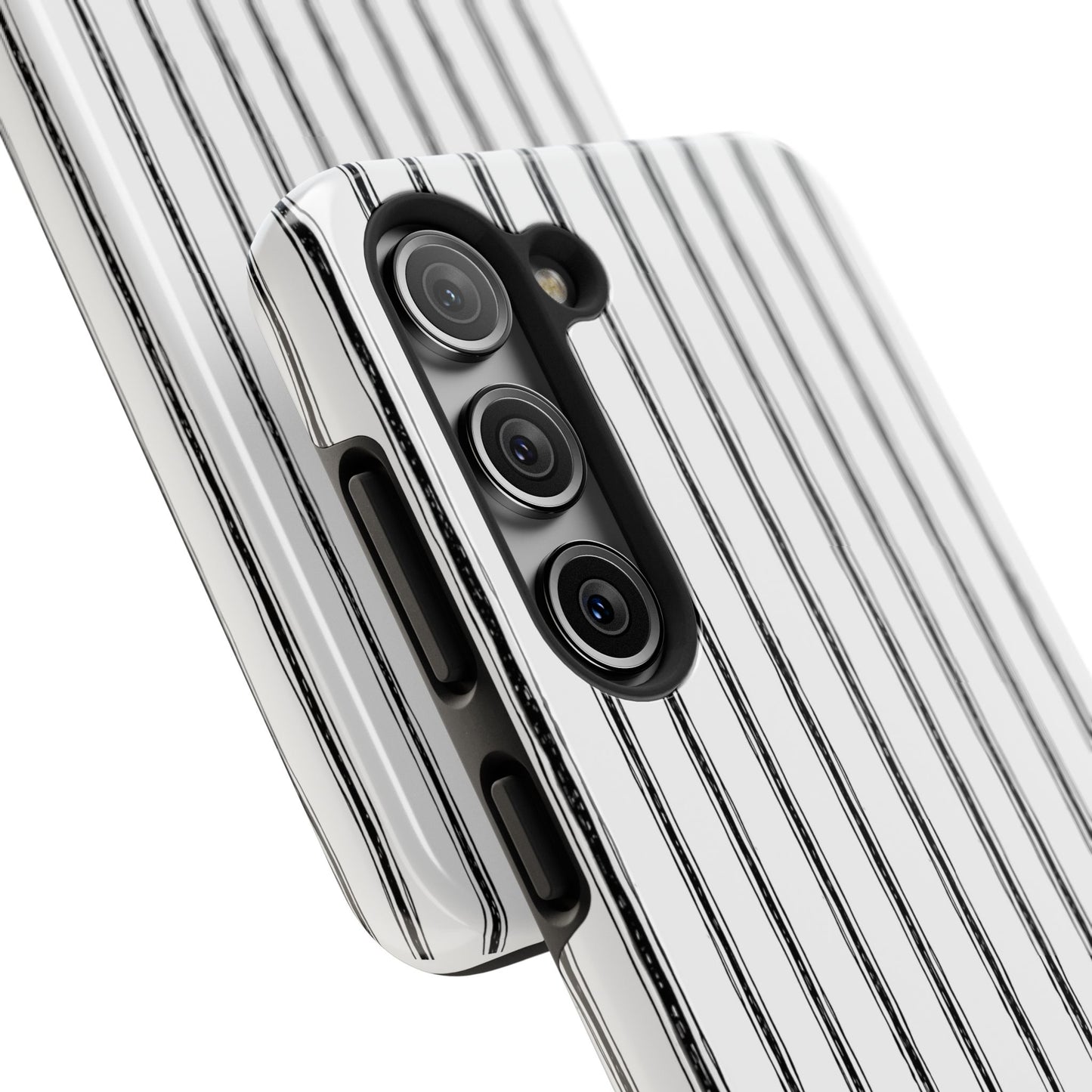 Napkin Stripe White / Black Phone Case