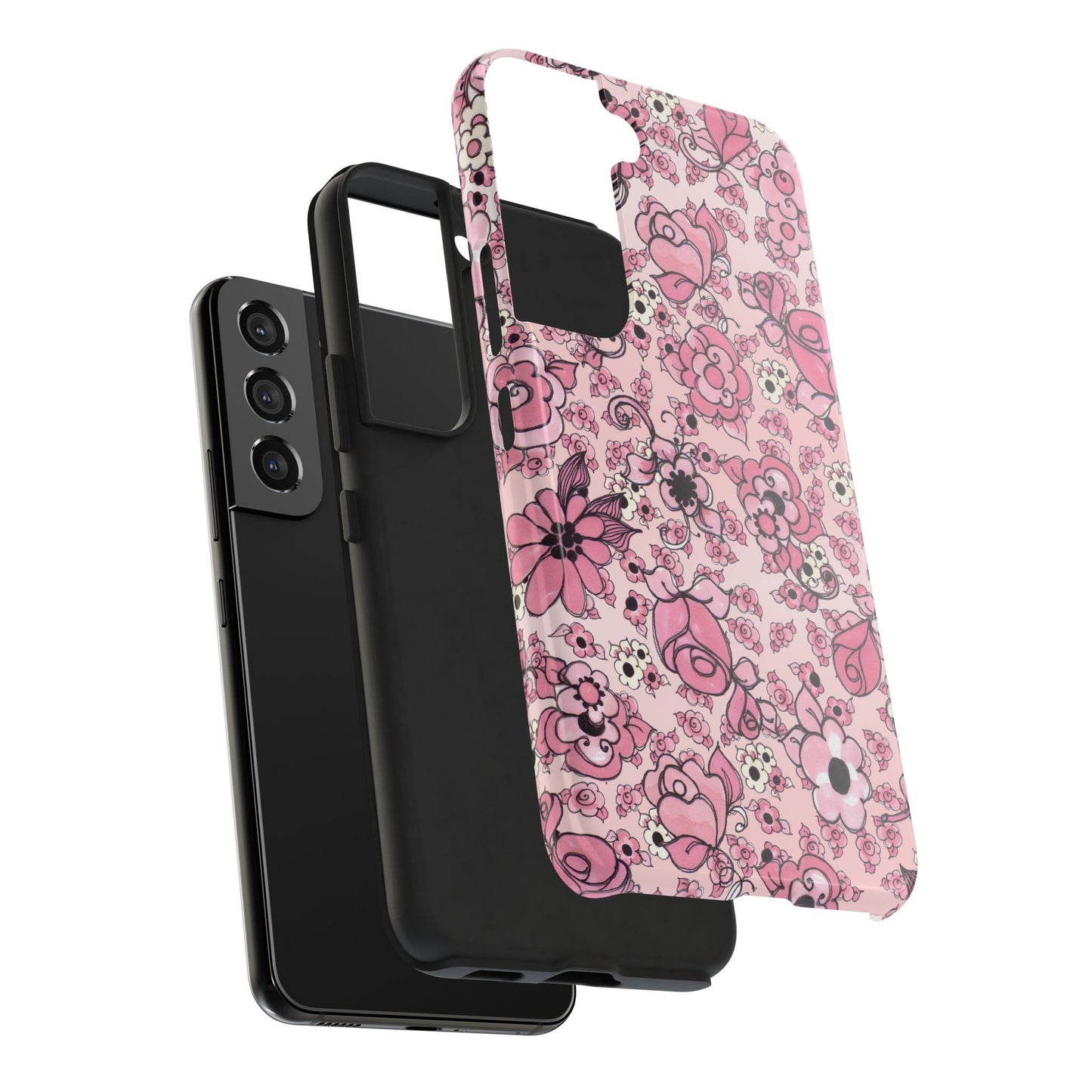 Profuse Posies Pink Phone Case