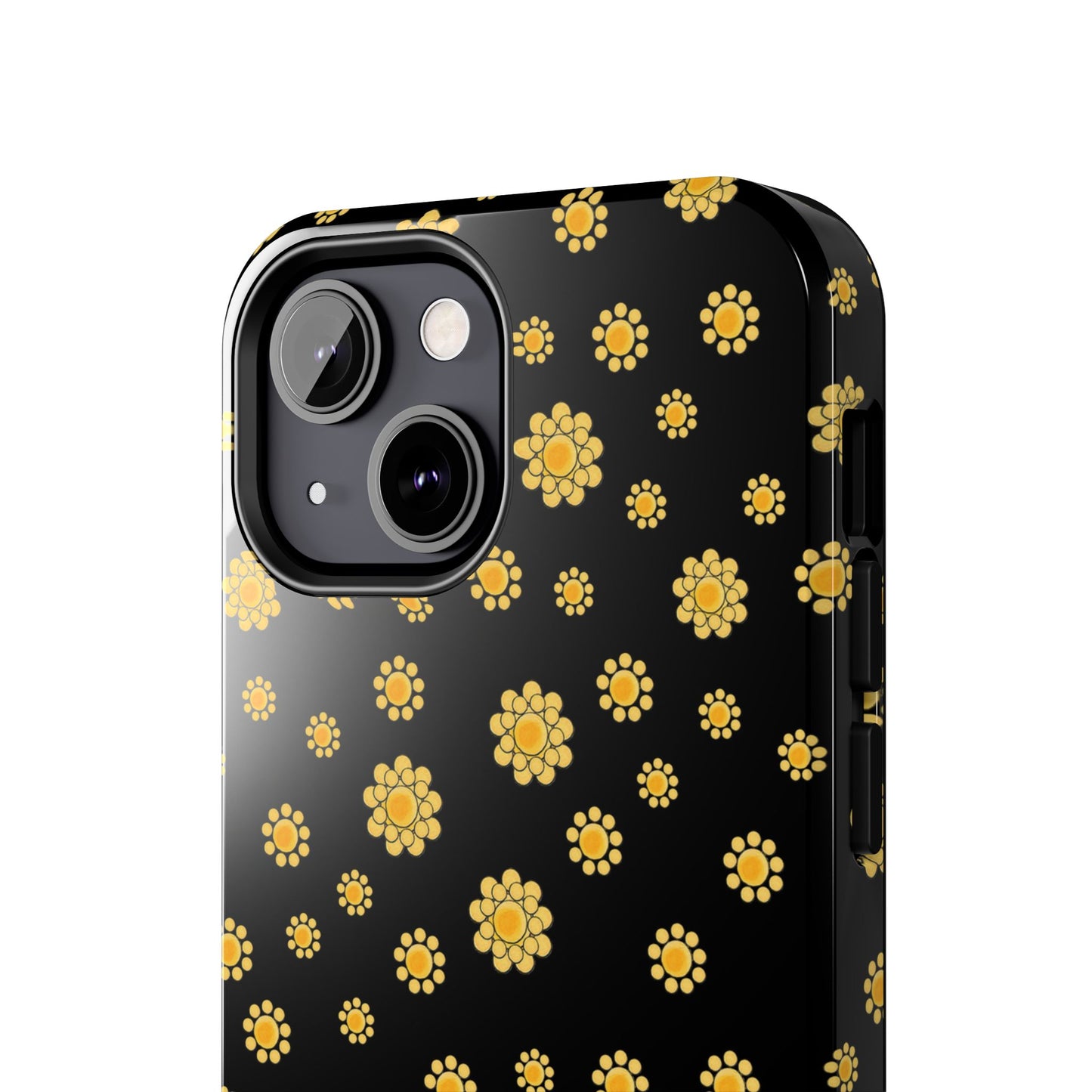 Bandana Dots Black / Yellow Phone Case