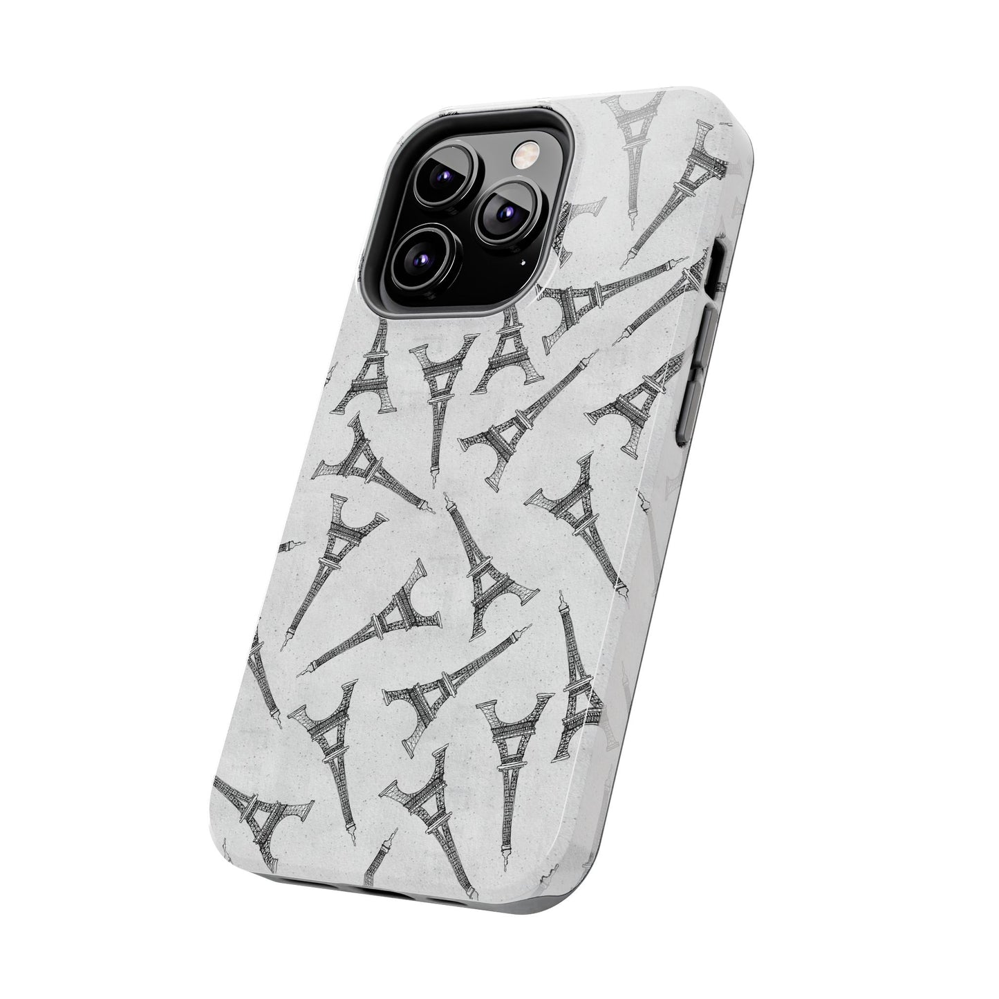 Eifelesque Silver Phone Case