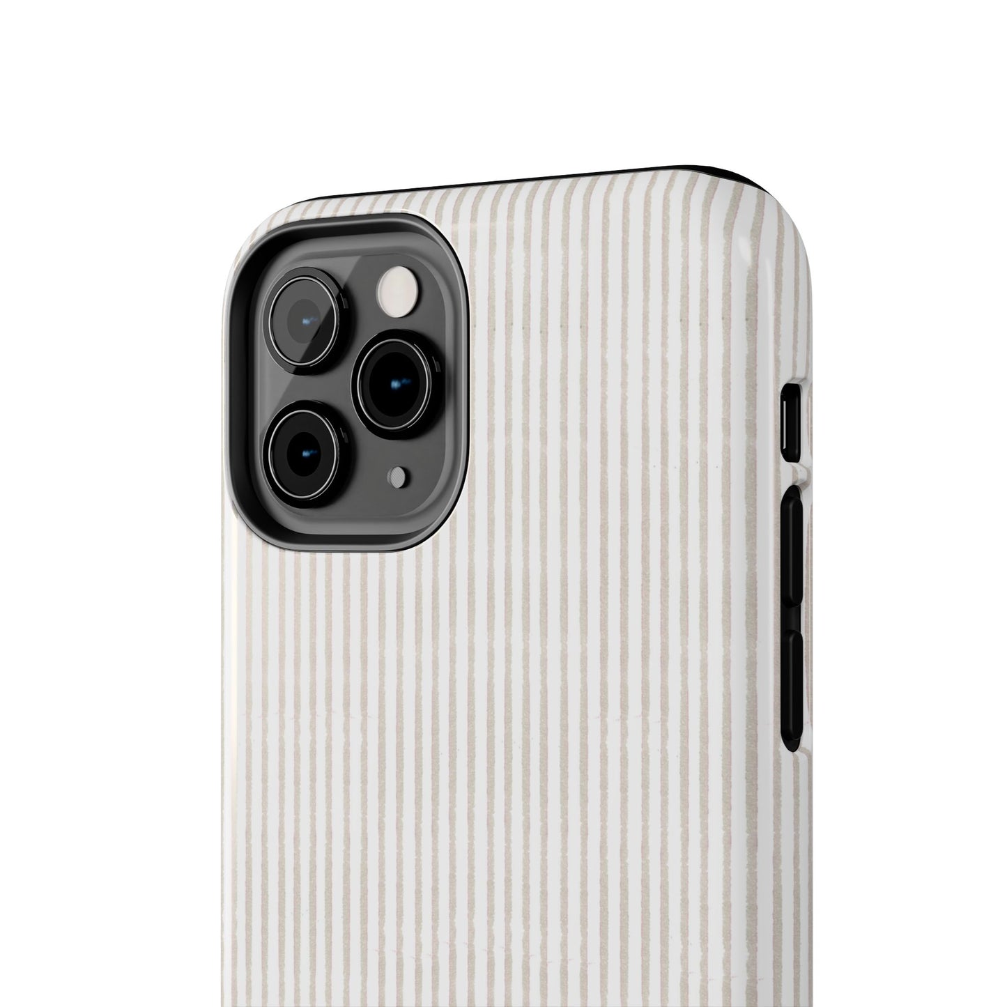 Stripe White / Gray Phone Case