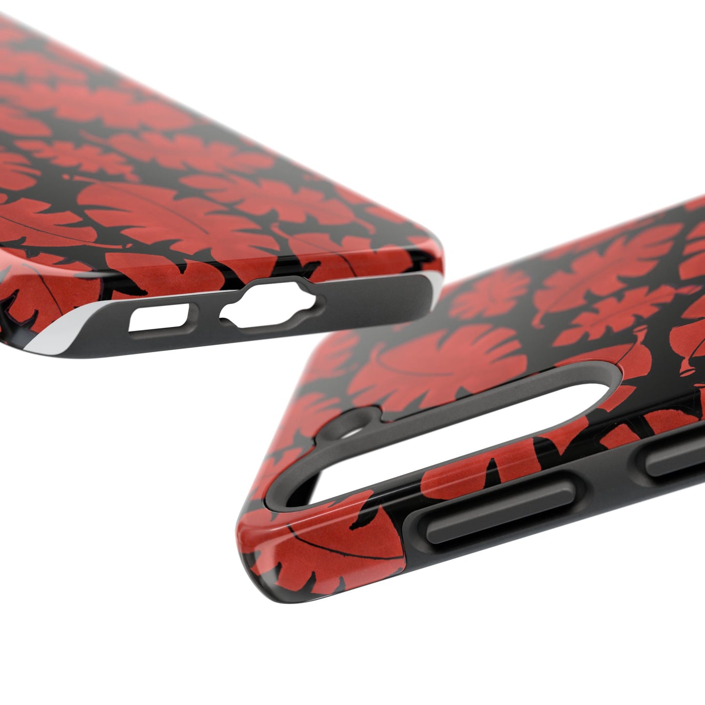 Red Bananas Black Phone Case