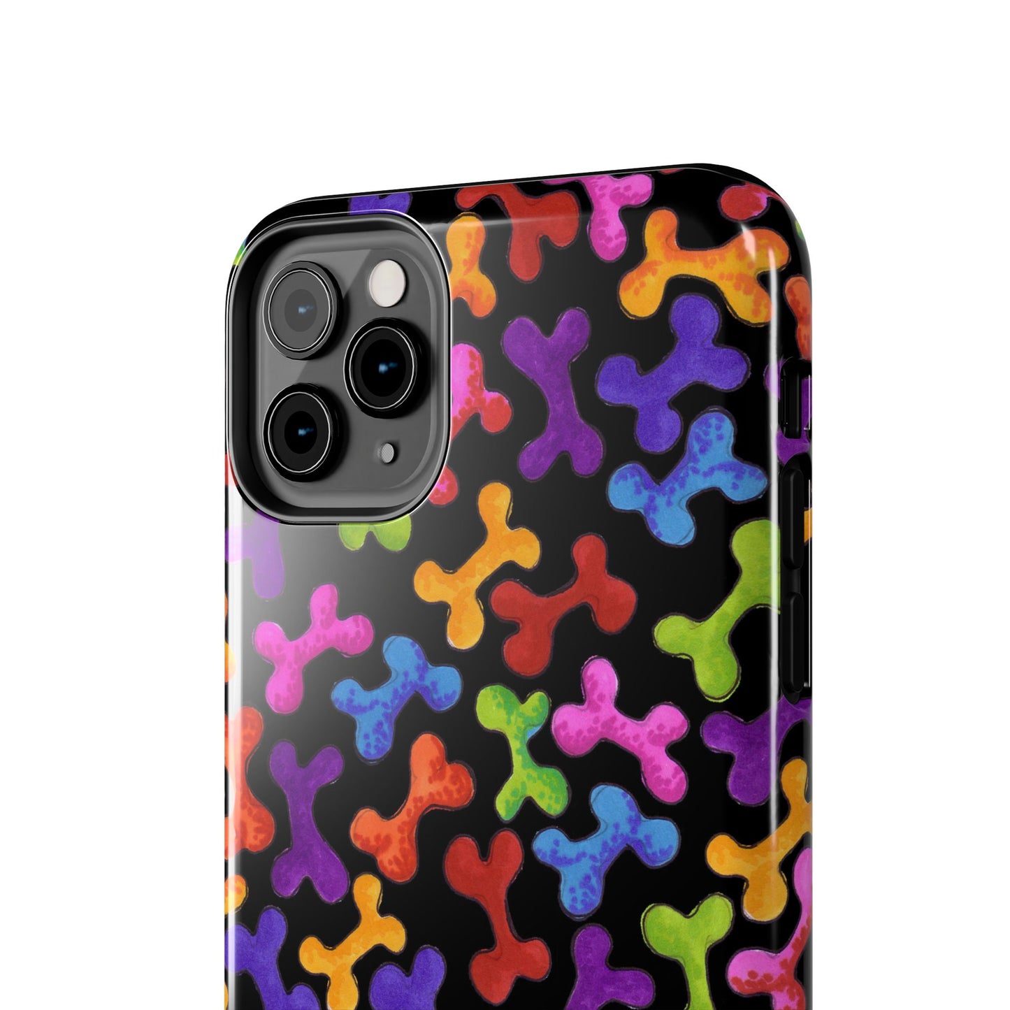 Fancy Bones Black / Multi Phone Case