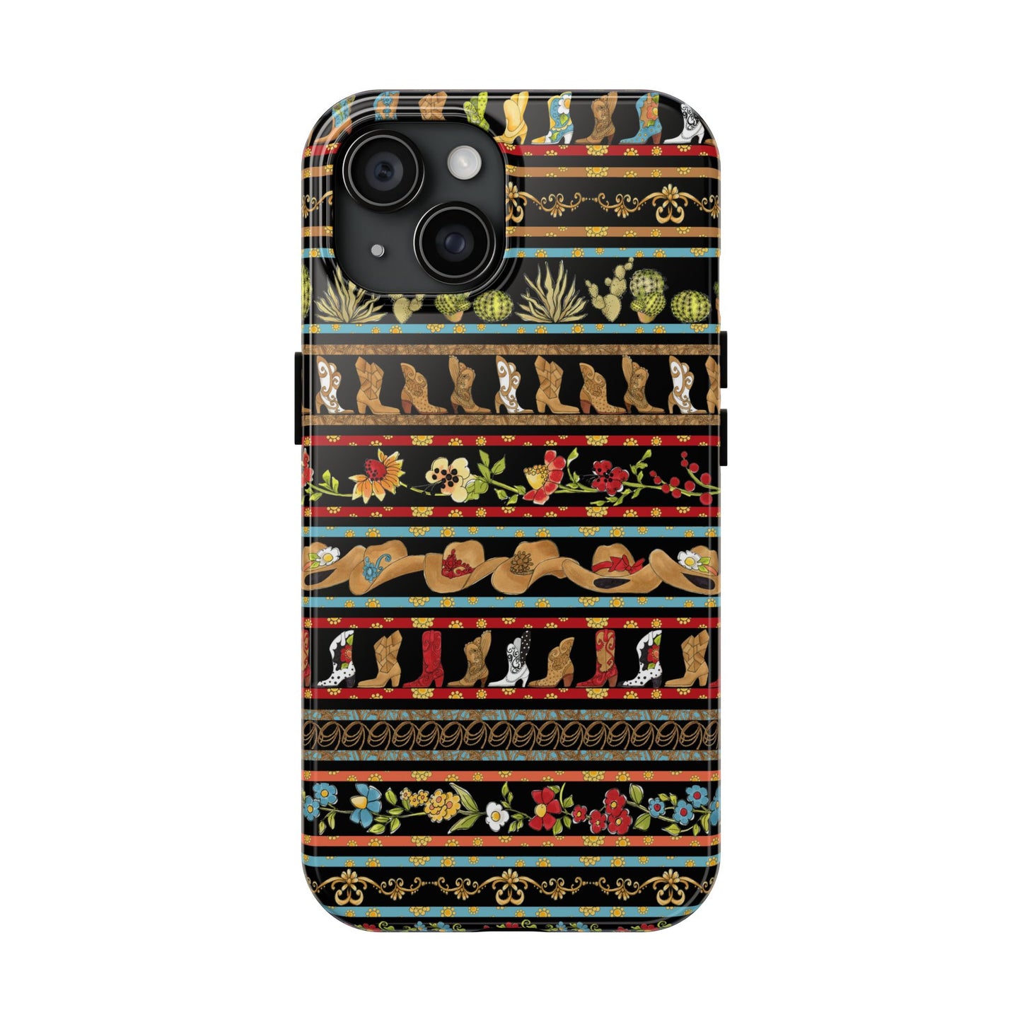 Whoa Borders Black Phone Case