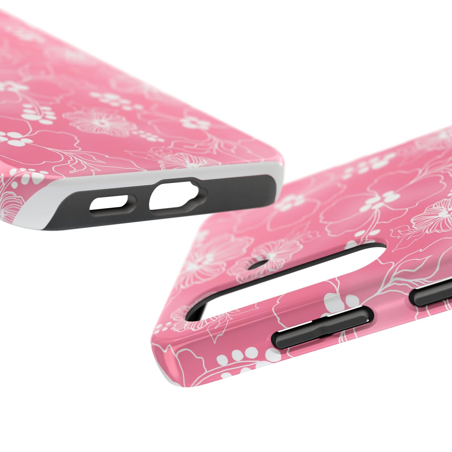 Lacey Hibiscus Pink Phone Case