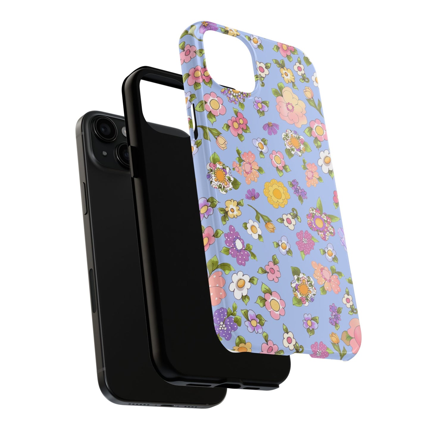 Flowery Blue Phone Case