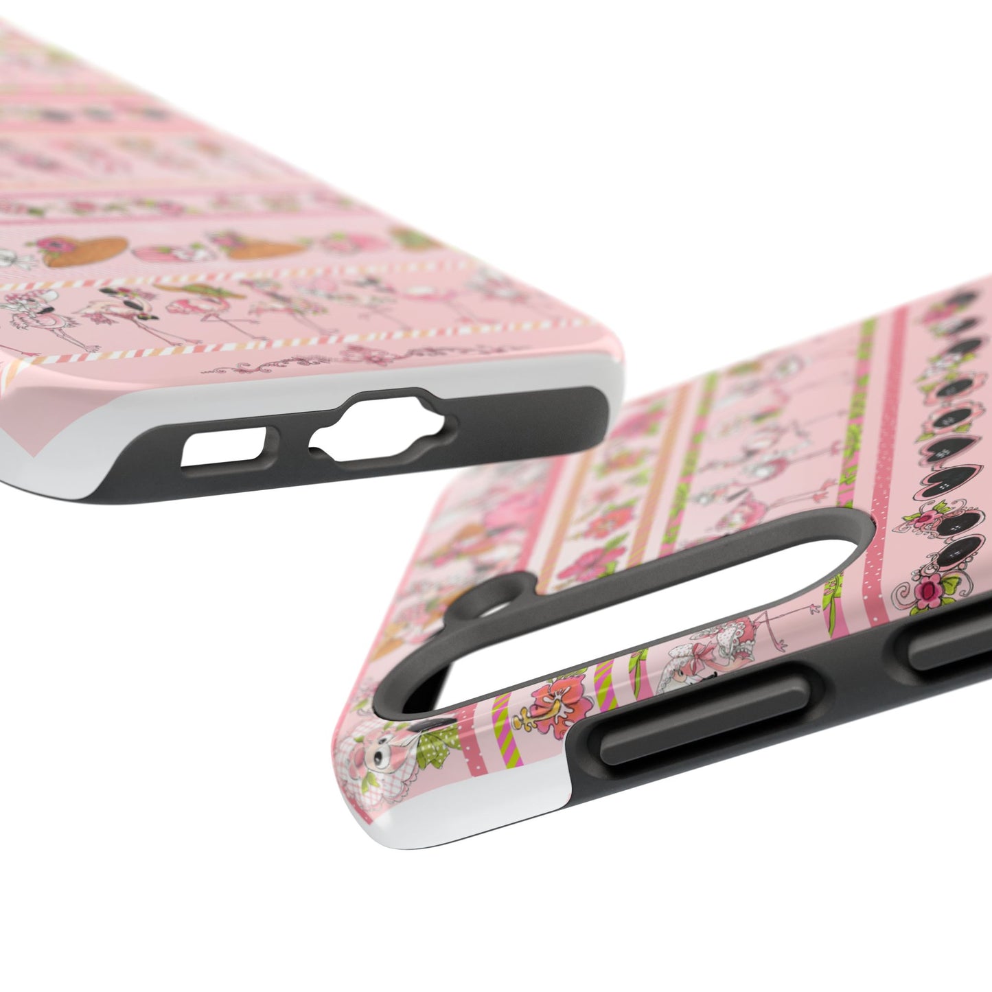 Flam Borders Pink Phone Case