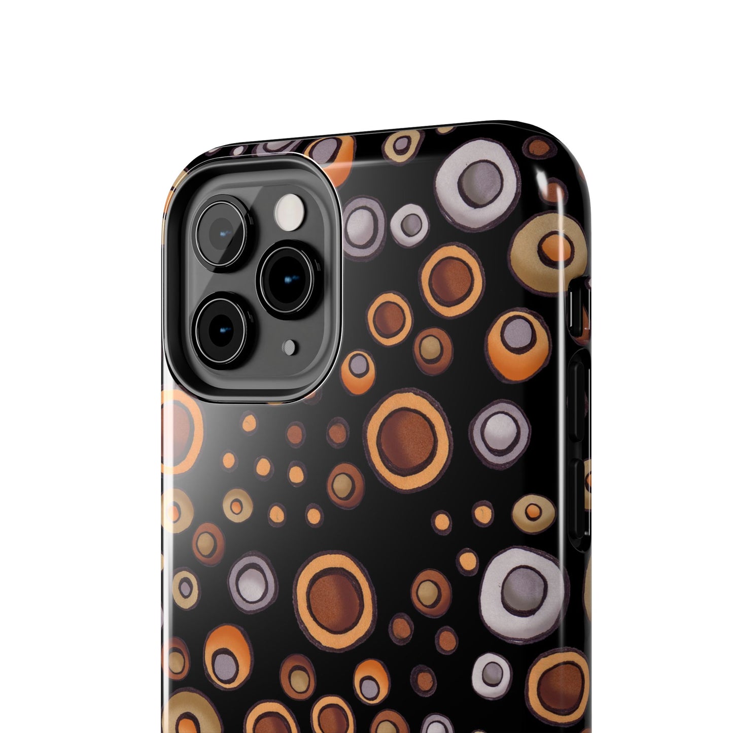 Doggy Dots Black Phone Case