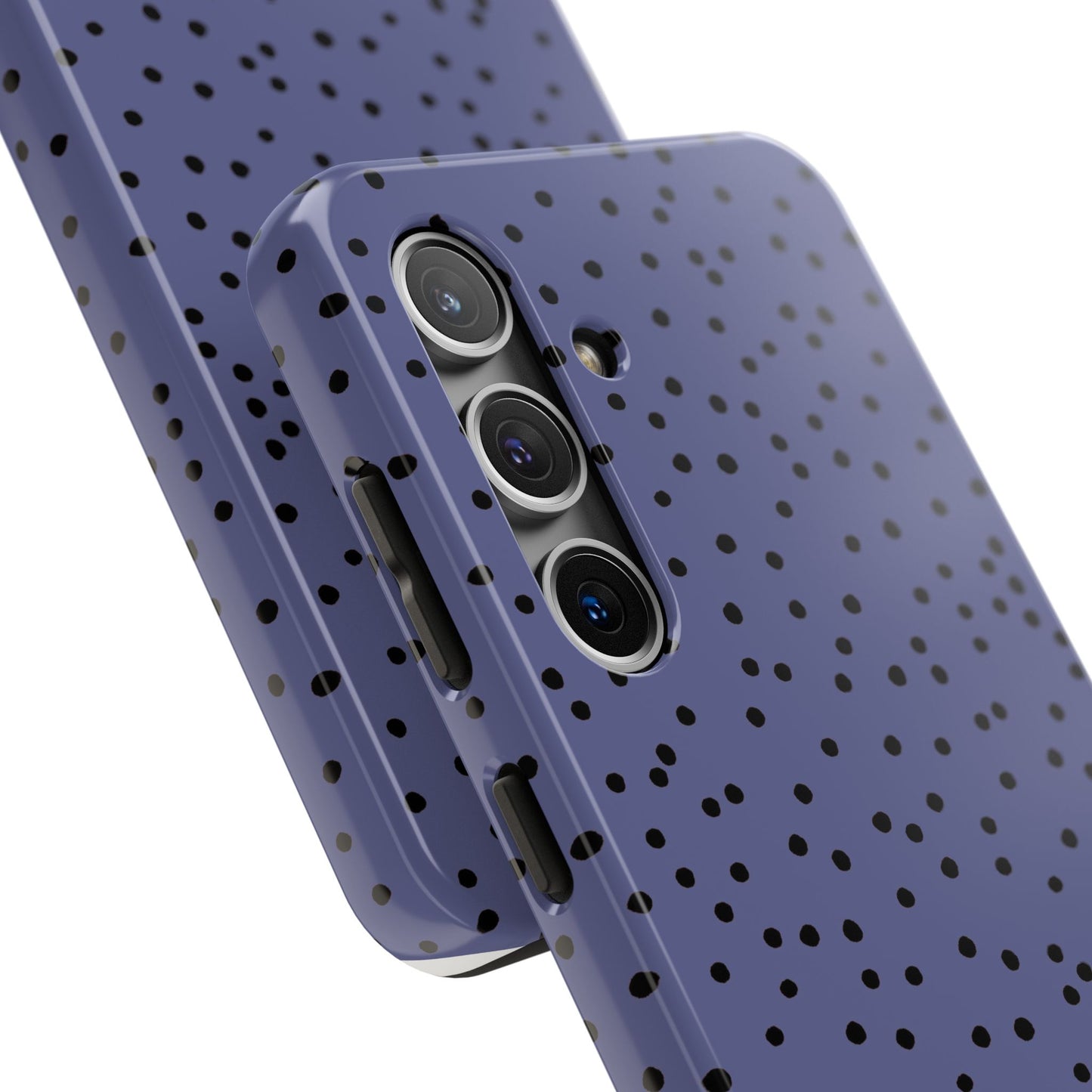 Dinky Dots Blue / Black Phone Case