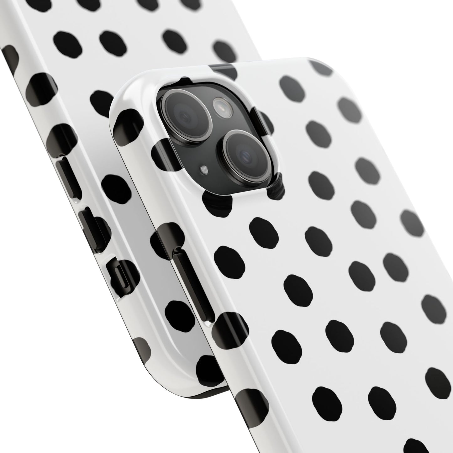 Jumbo Dots White / Black Phone Case