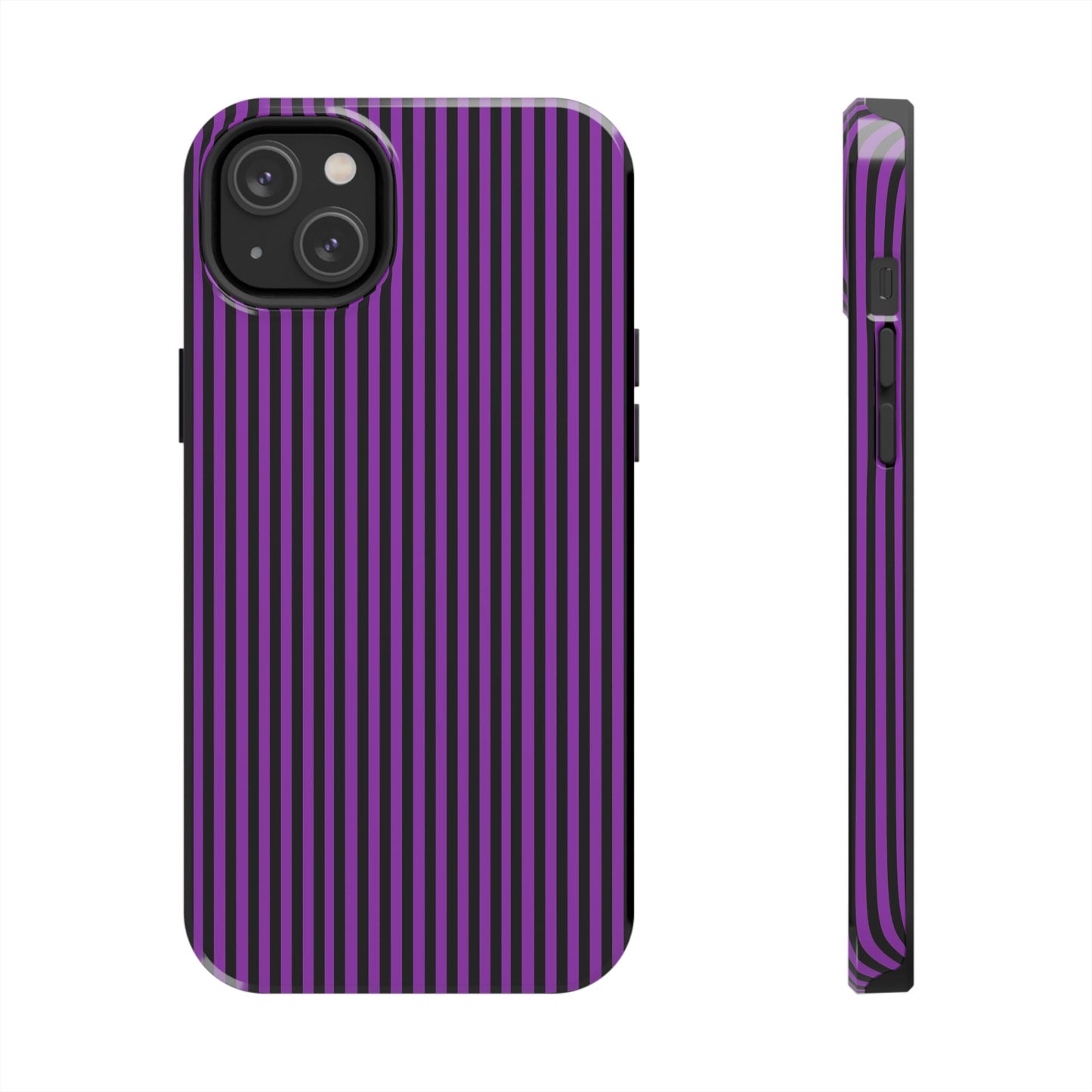 Stripe Purple / Black Phone Case