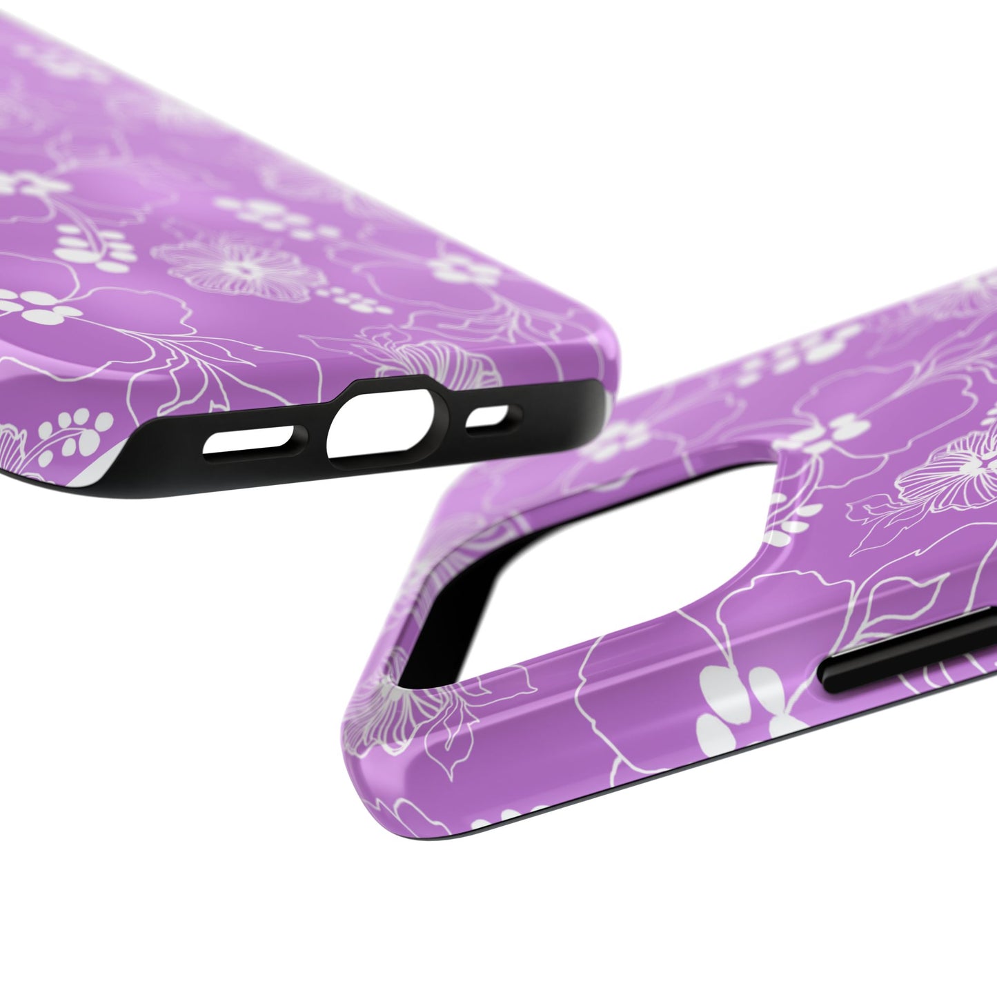 Lacey Hibiscus Orchid Phone Case