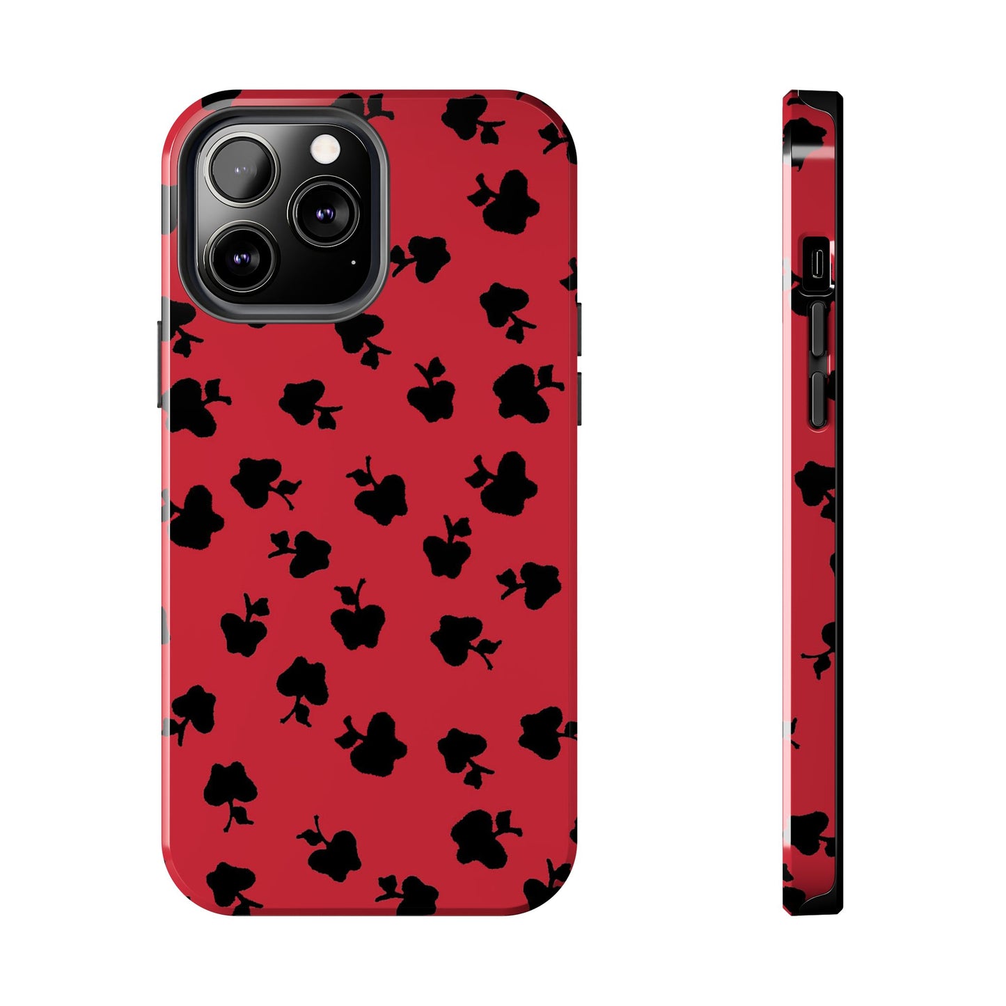 Happy Apples Red / Black Phone Case