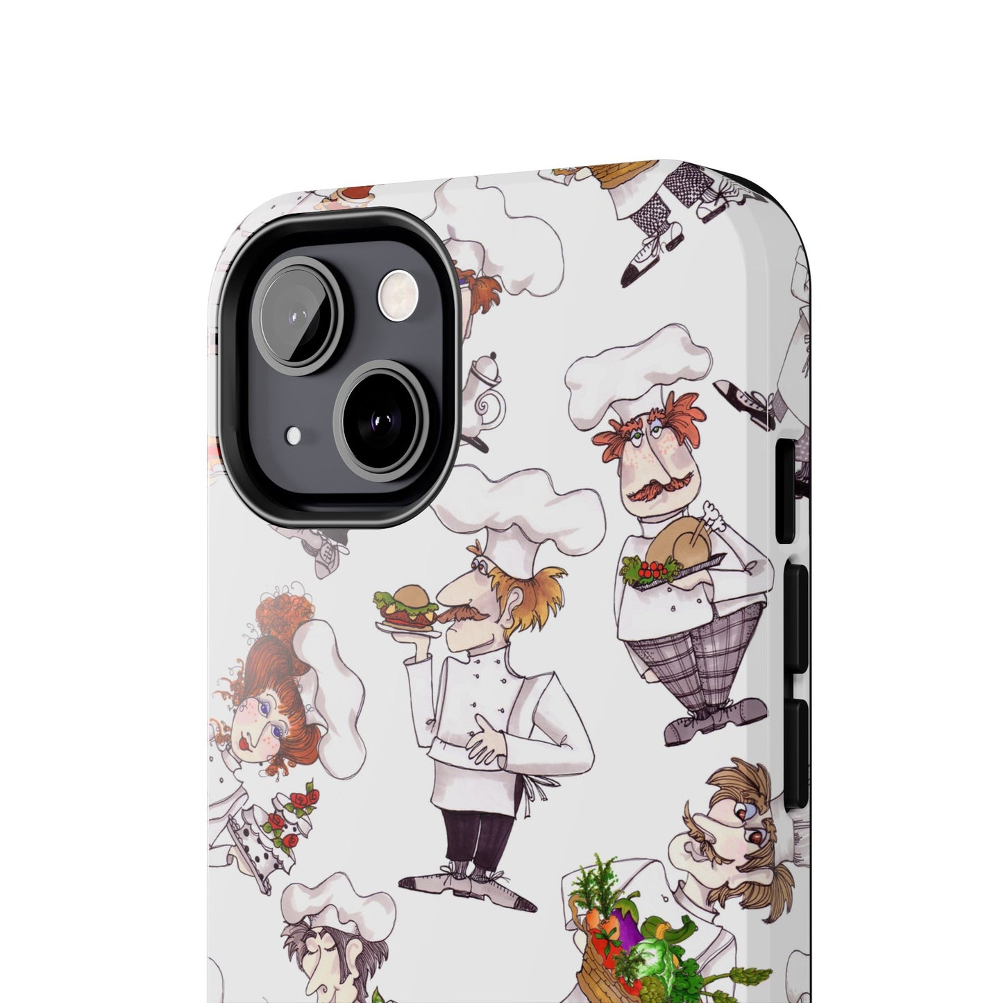 Tossed Chefs White Phone Case