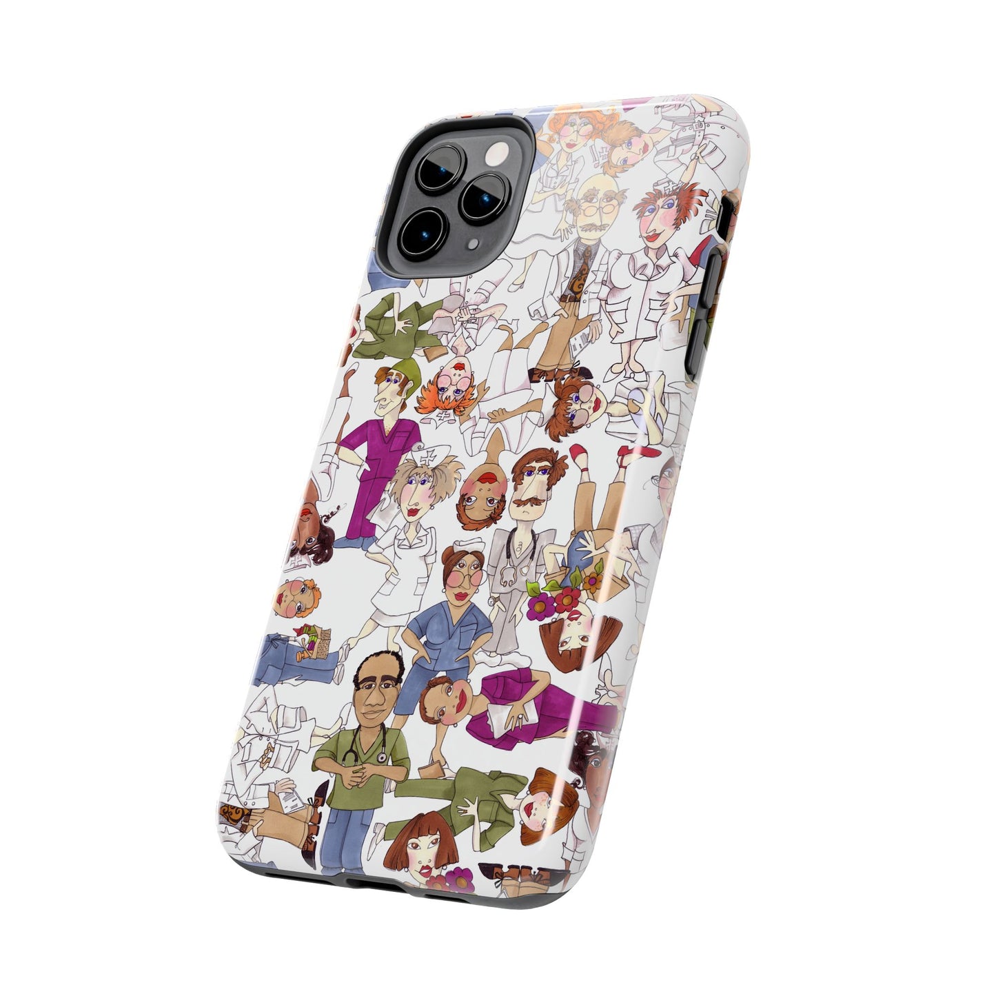 Diverse Nurse White Phone Case