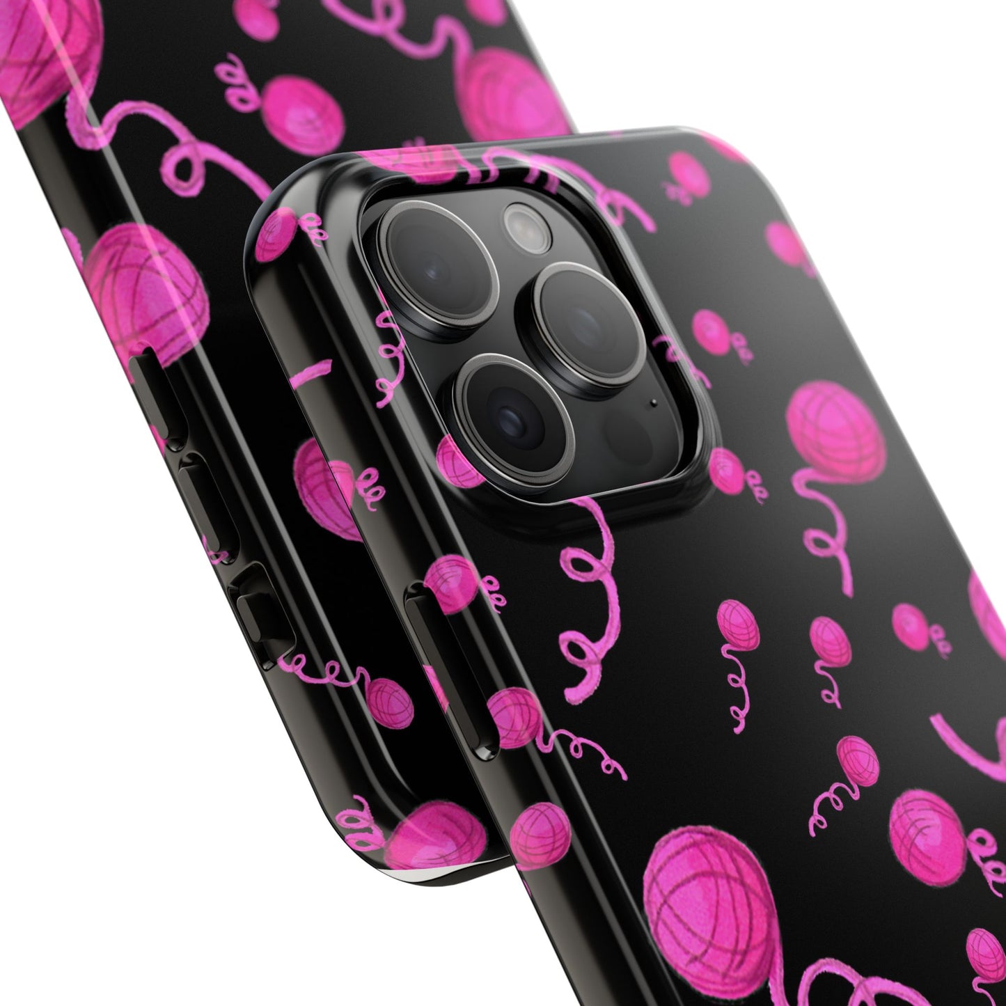 Yarniverse Black / Pink Phone Case